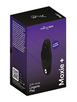 We-Vibe We-Vibe Moxie+ Wearable Rechargeable Silicone Panty Vibe Clitoral Stimulator with Remote - Black