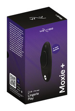 We-Vibe We-Vibe Moxie+ Wearable Rechargeable Silicone Panty Vibe Clitoral Stimulator with Remote - Black