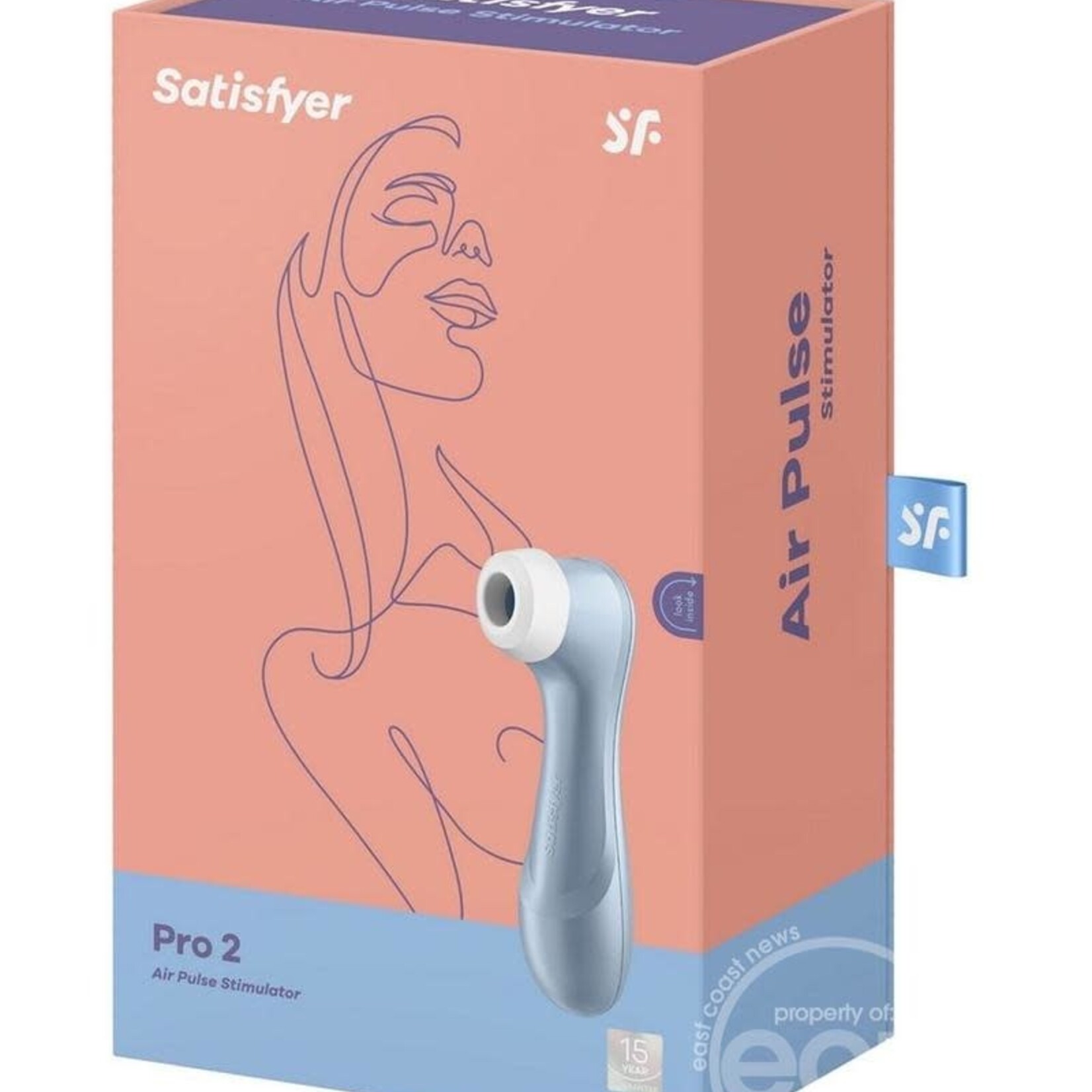 Satisfyer Satisfyer Pro 2 Rechargeable Silicone Clitoral Stimulator 6.5in - Blue