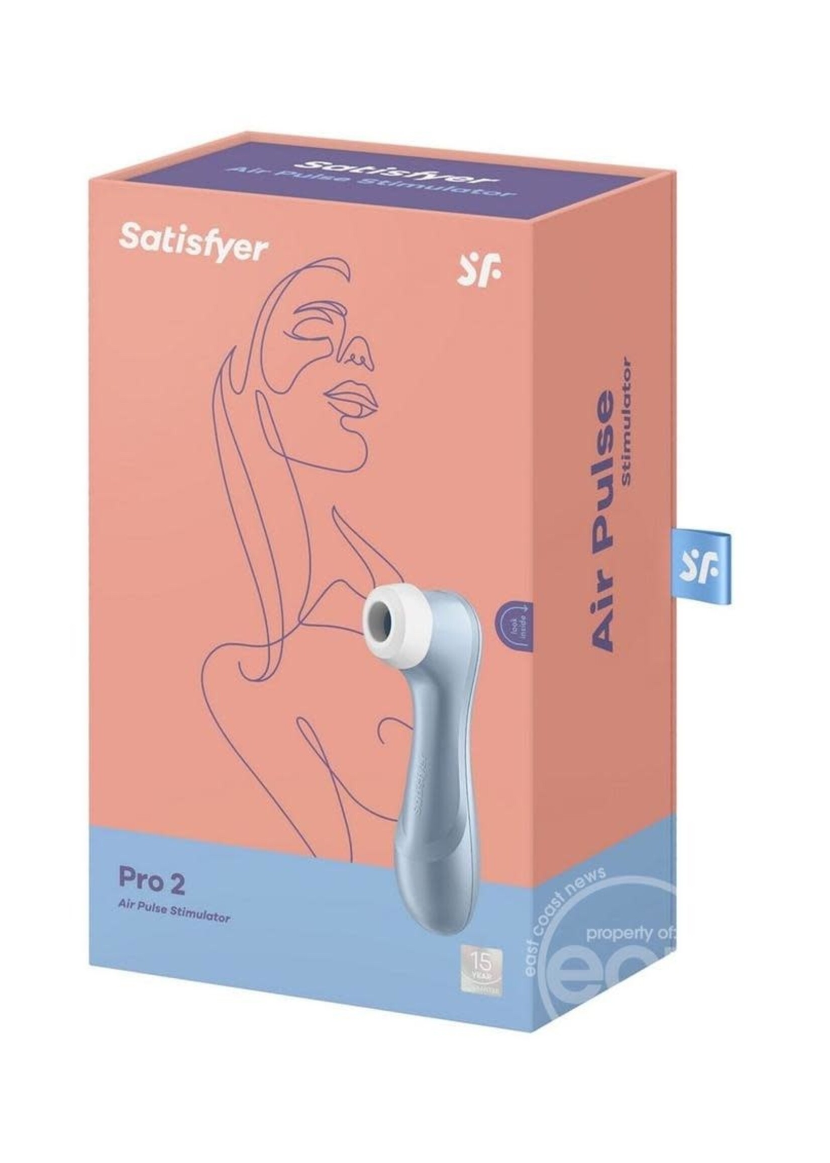 Satisfyer Satisfyer Pro 2 Rechargeable Silicone Clitoral Stimulator 6.5in - Blue