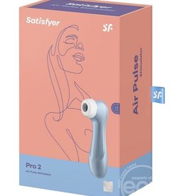 Satisfyer Satisfyer Pro 2 Rechargeable Silicone Clitoral Stimulator 6.5in - Blue