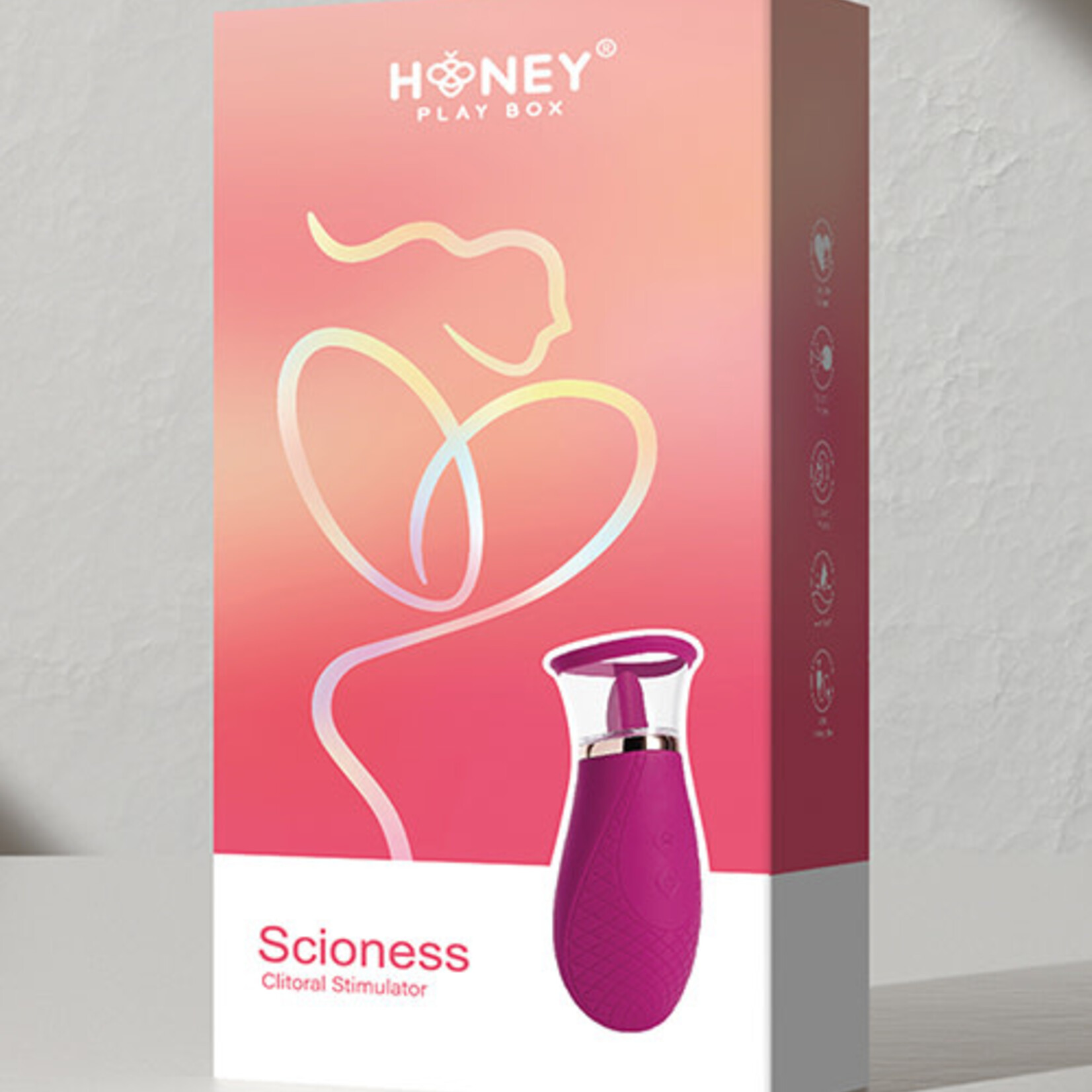 Honey PlayBox Scioness Sucking and Licking Clitoral Stimulator - Pink