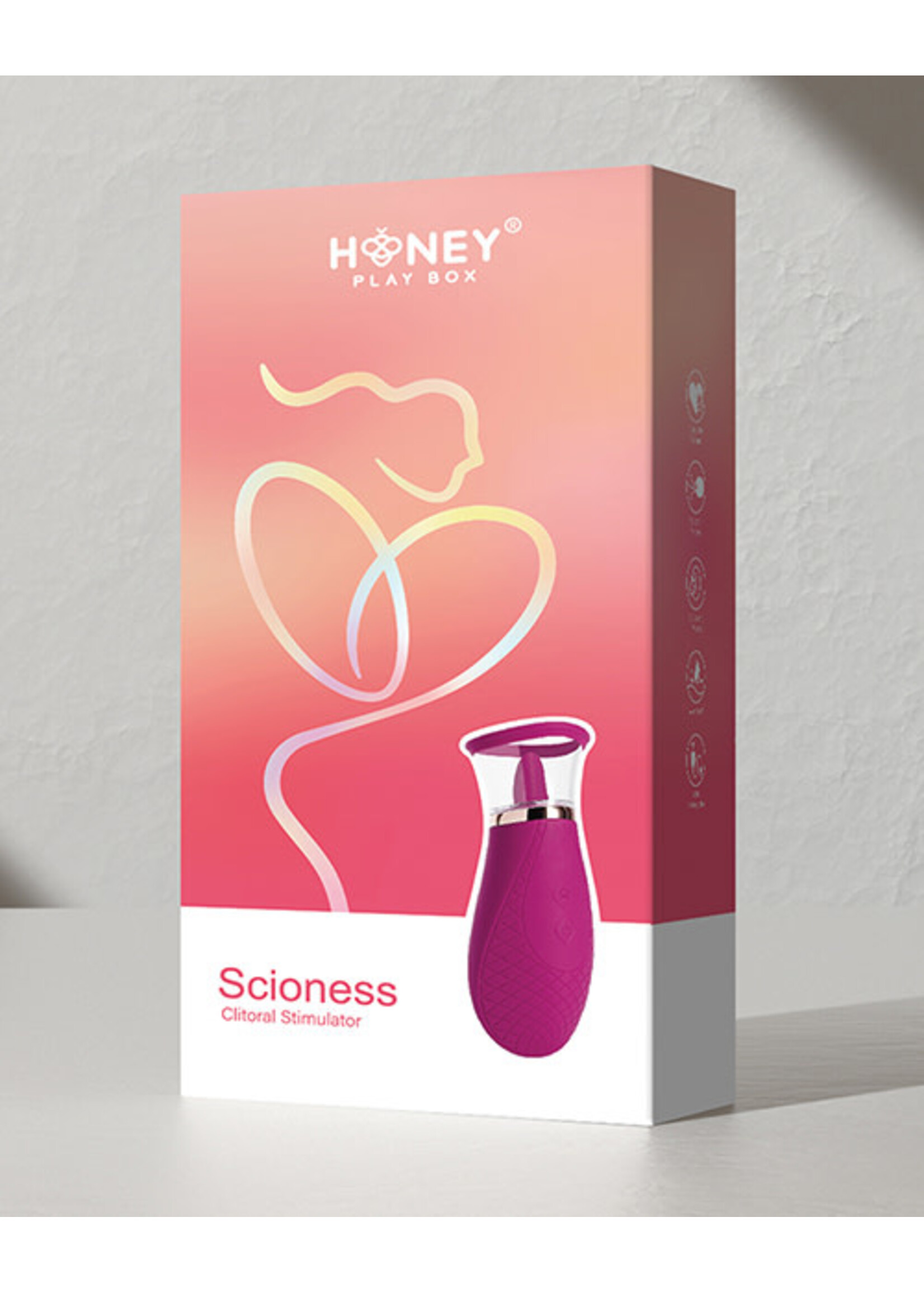 Honey PlayBox Scioness Sucking and Licking Clitoral Stimulator - Pink