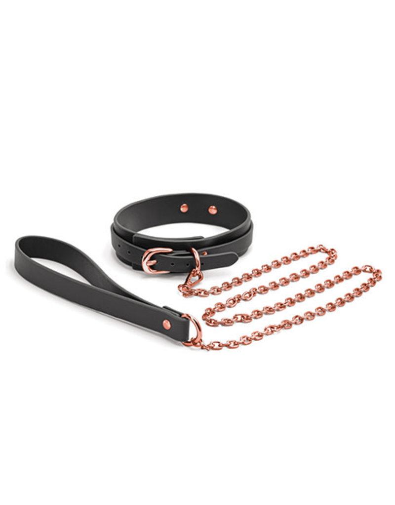 nsnovelties Bondage Couture Collar & Leash - Black