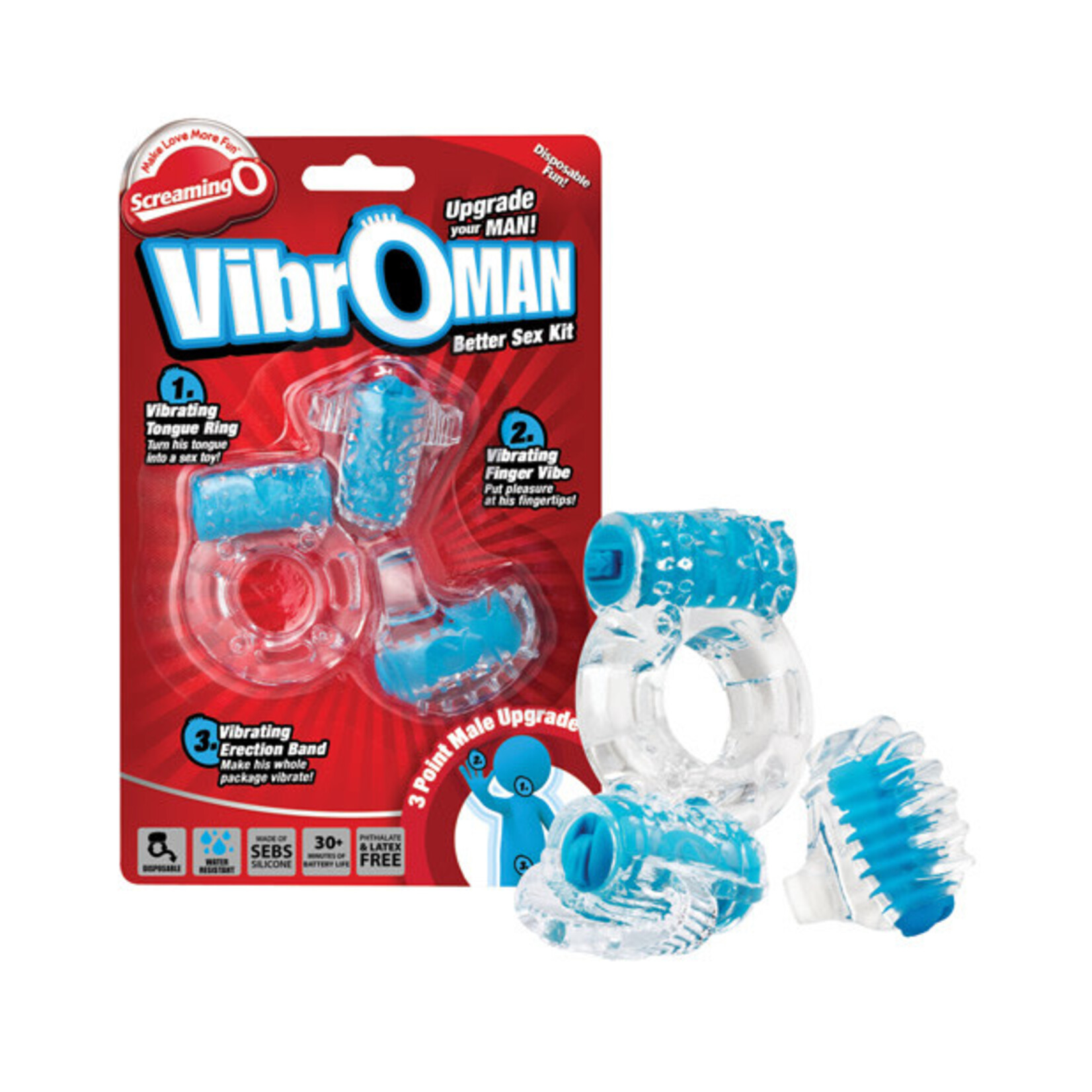 Screaming O Screaming O Vibro Man - Blue
