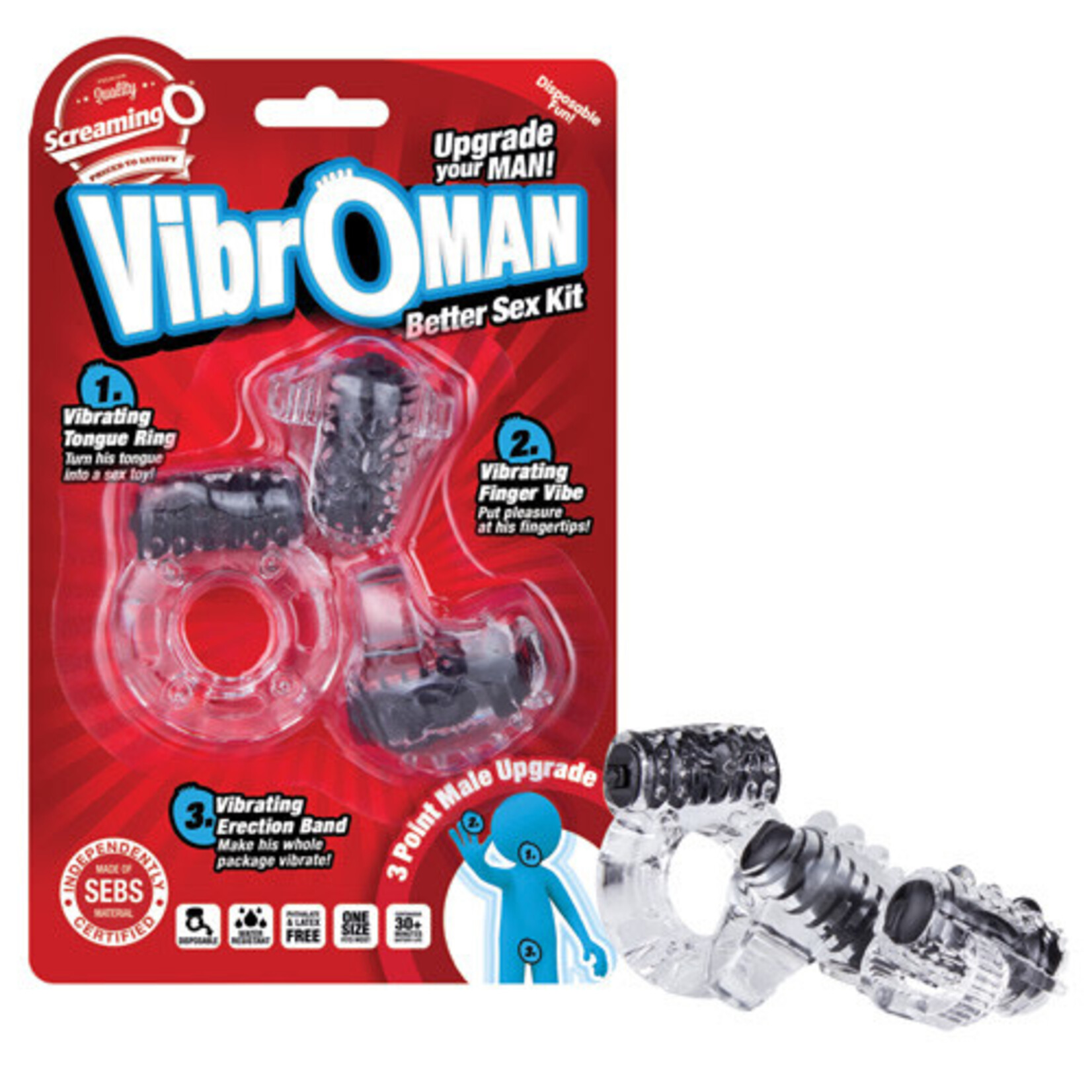 Screaming O Screaming O Vibro Man - Black