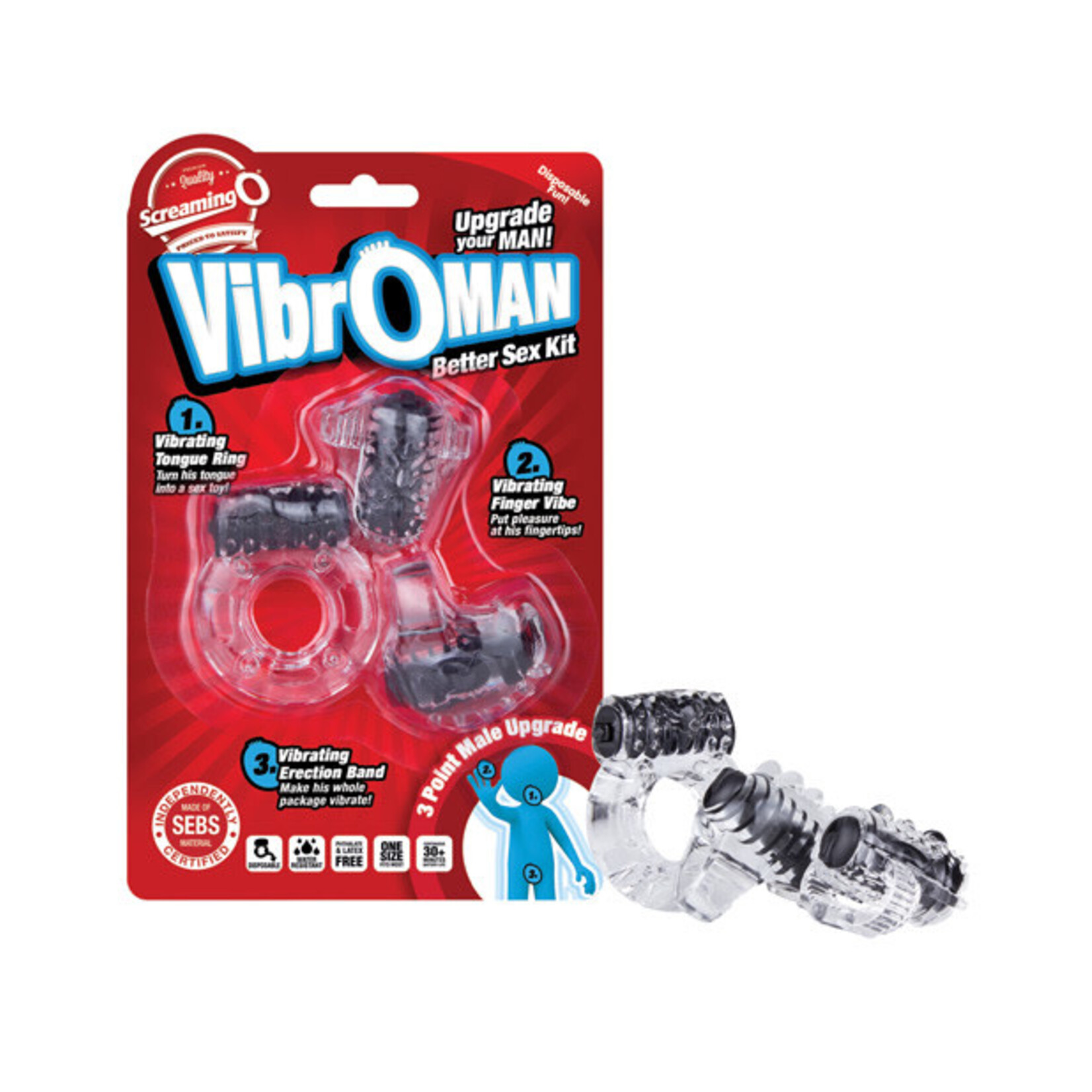 Screaming O Screaming O Vibro Man - Black