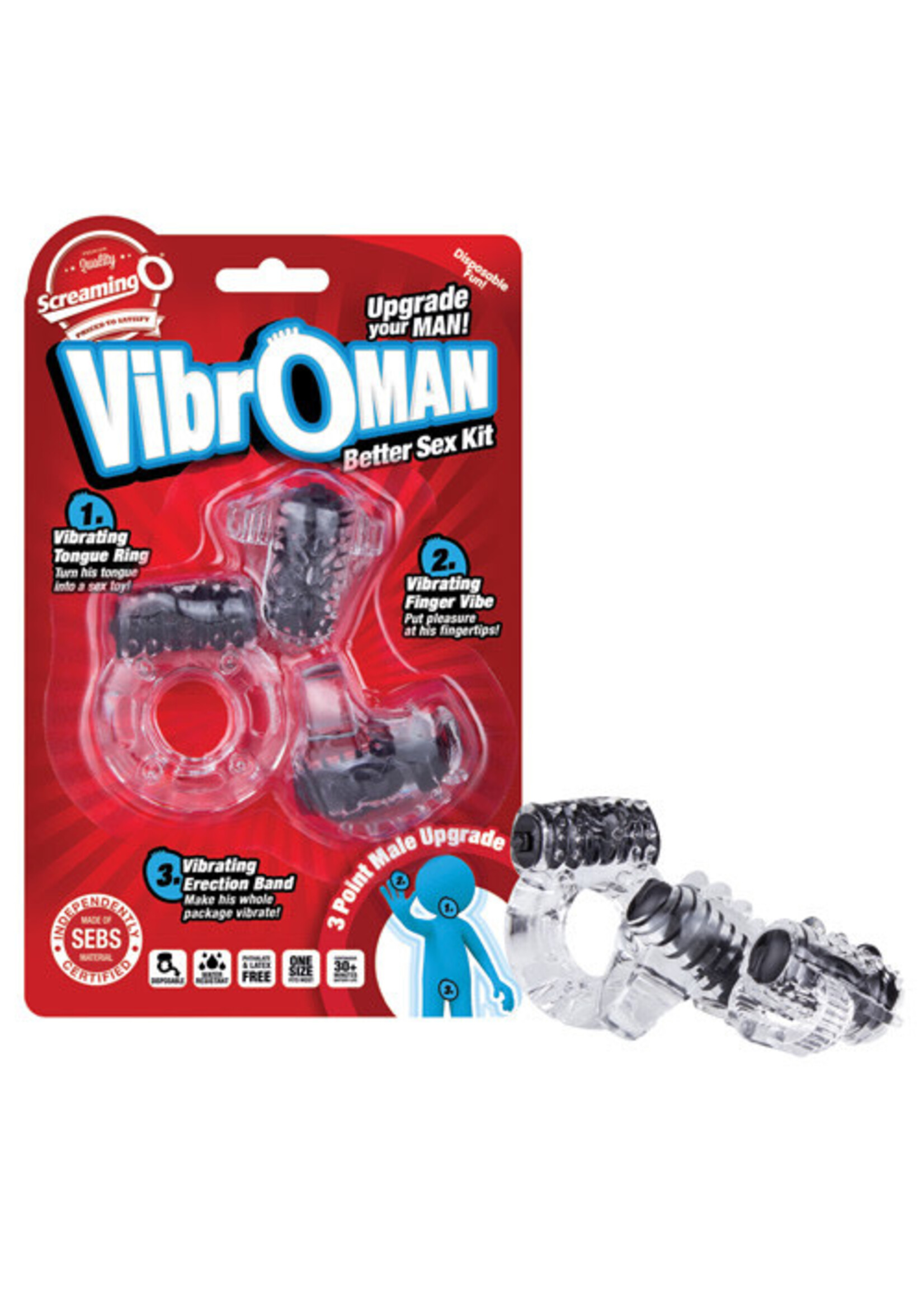 Screaming O Screaming O Vibro Man - Black