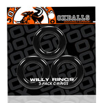 Oxballs Oxballs Willy Rings 3pk Black