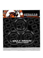 Oxballs Oxballs Willy Rings 3pk Black