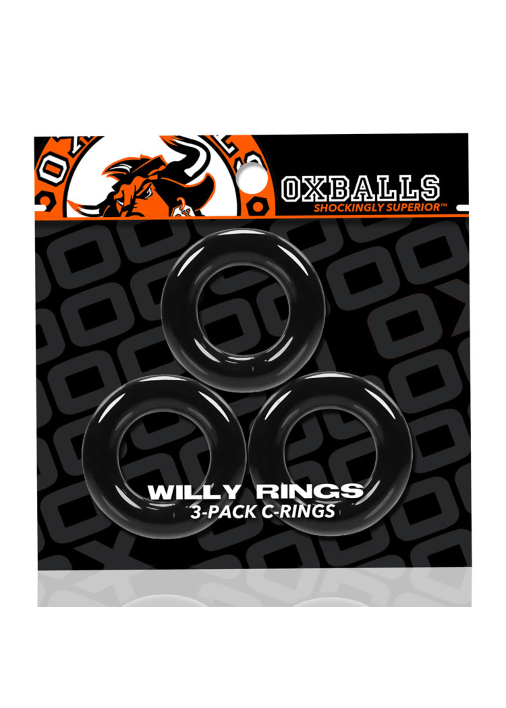 Oxballs Oxballs Willy Rings 3pk Black