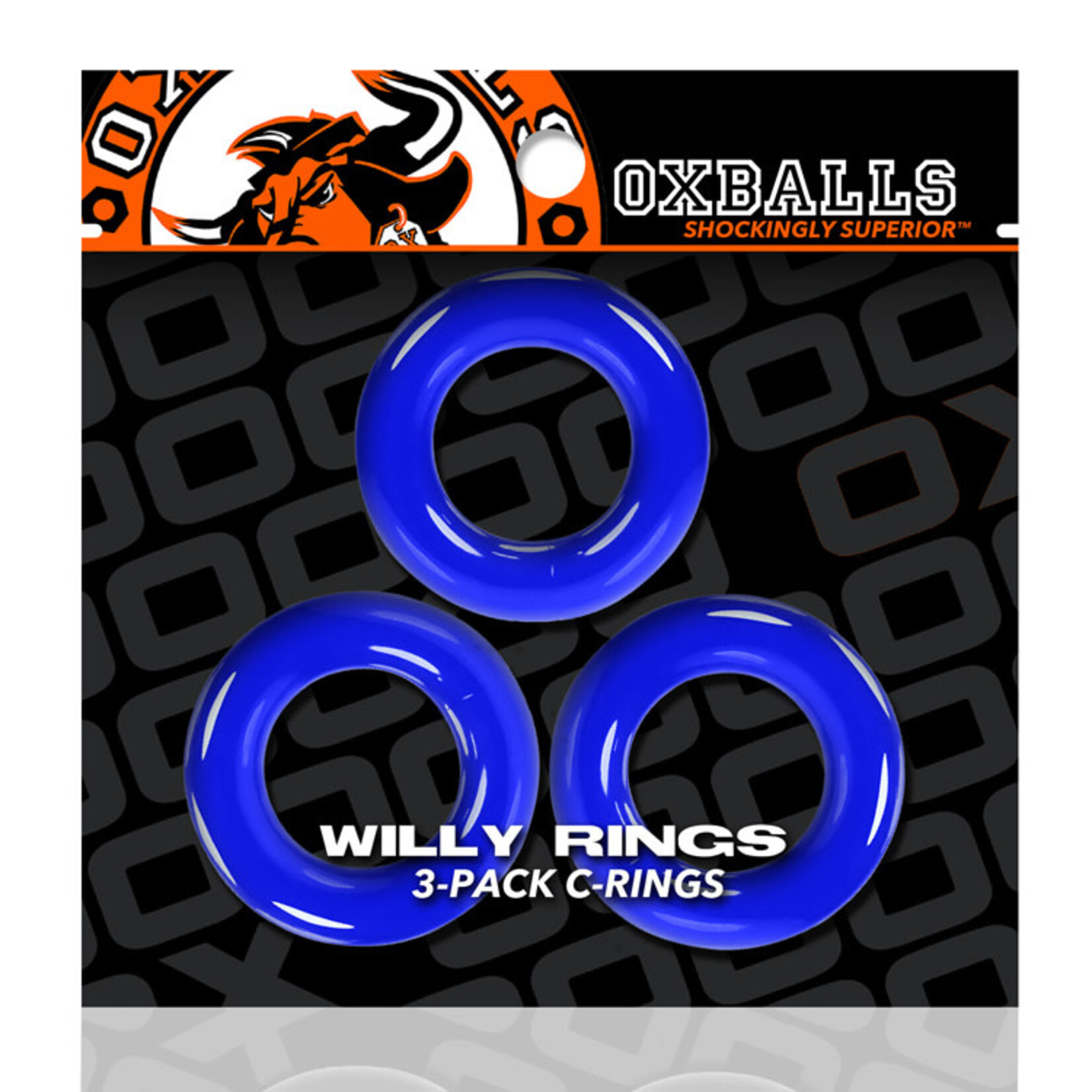Oxballs Oxballs Willy Rings 3pk Blue