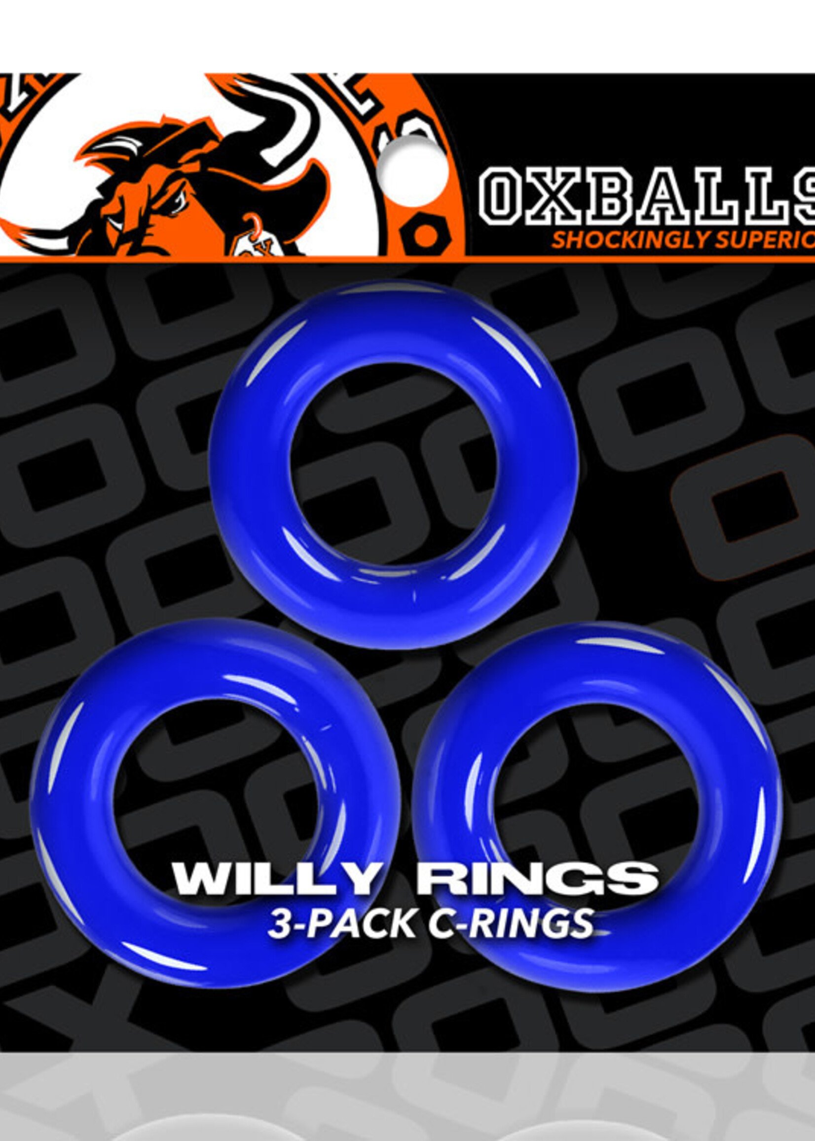 Oxballs Oxballs Willy Rings 3pk Blue