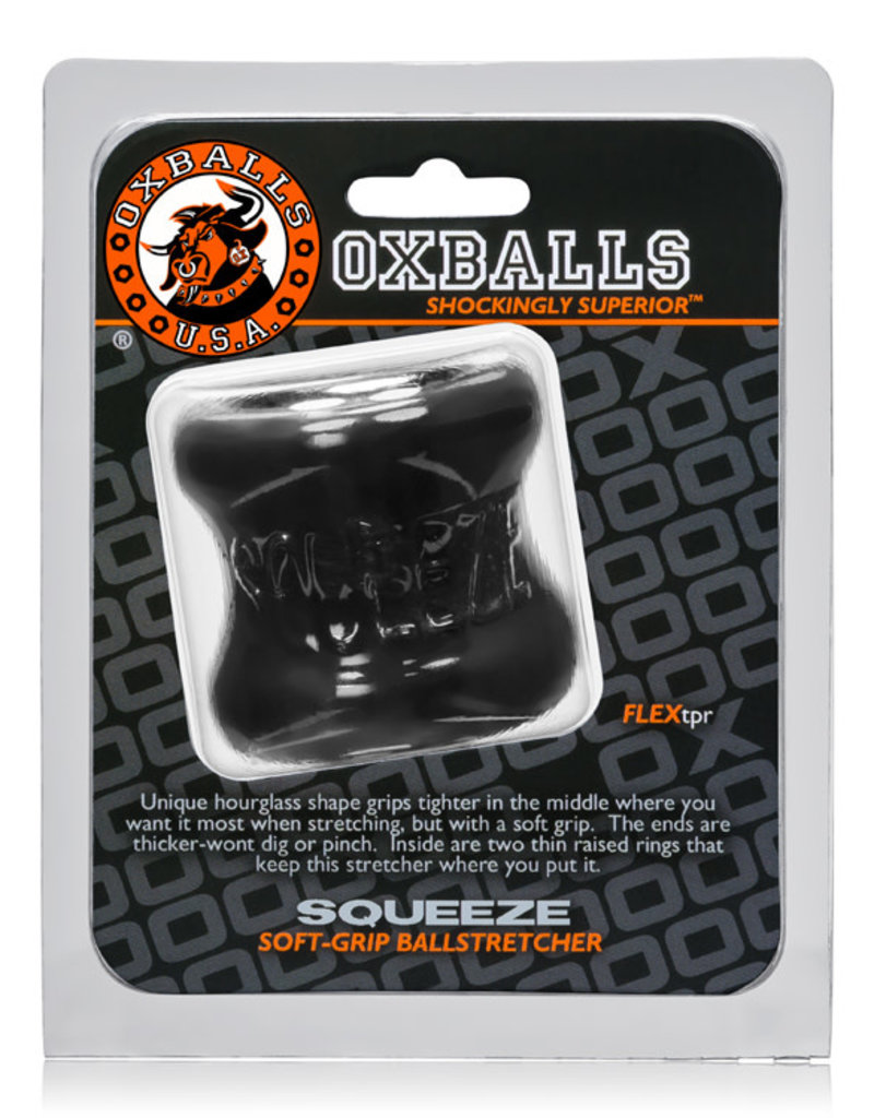 Oxballs Squeeze Soft- Grip Ballstretcher - Black