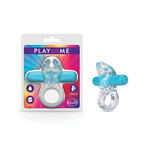Blush Novelties Play With Me – Bull Vibrating C-Ring - Blue