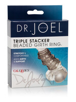 Calexotics Dr. Joel Kaplan Beaded Girth Ring Triple Stacker Cock Ring Smoke