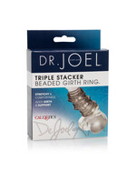 Calexotics Dr. Joel Kaplan Beaded Girth Ring Triple Stacker Cock Ring Smoke