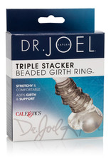 Calexotics Dr. Joel Kaplan Beaded Girth Ring Triple Stacker Cock Ring Smoke