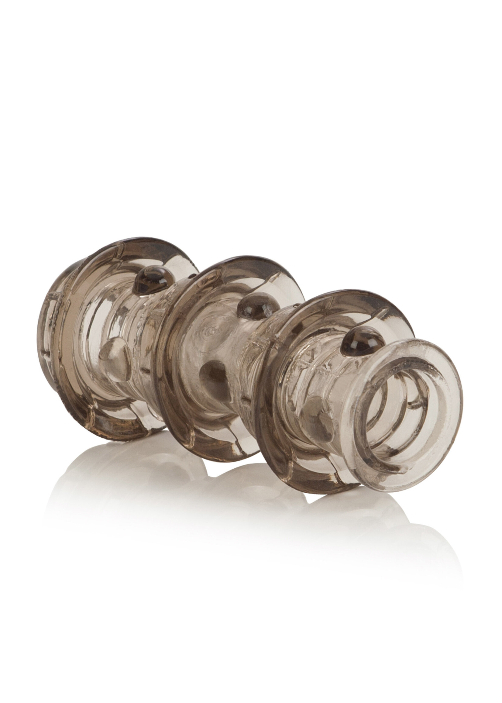 Calexotics Dr. Joel Kaplan Beaded Girth Ring Triple Stacker Cock Ring Smoke