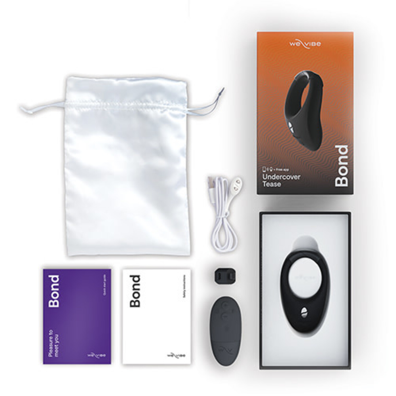 We-Vibe We-Vibe Bond Rechargeable Silicone Cock Ring - Black