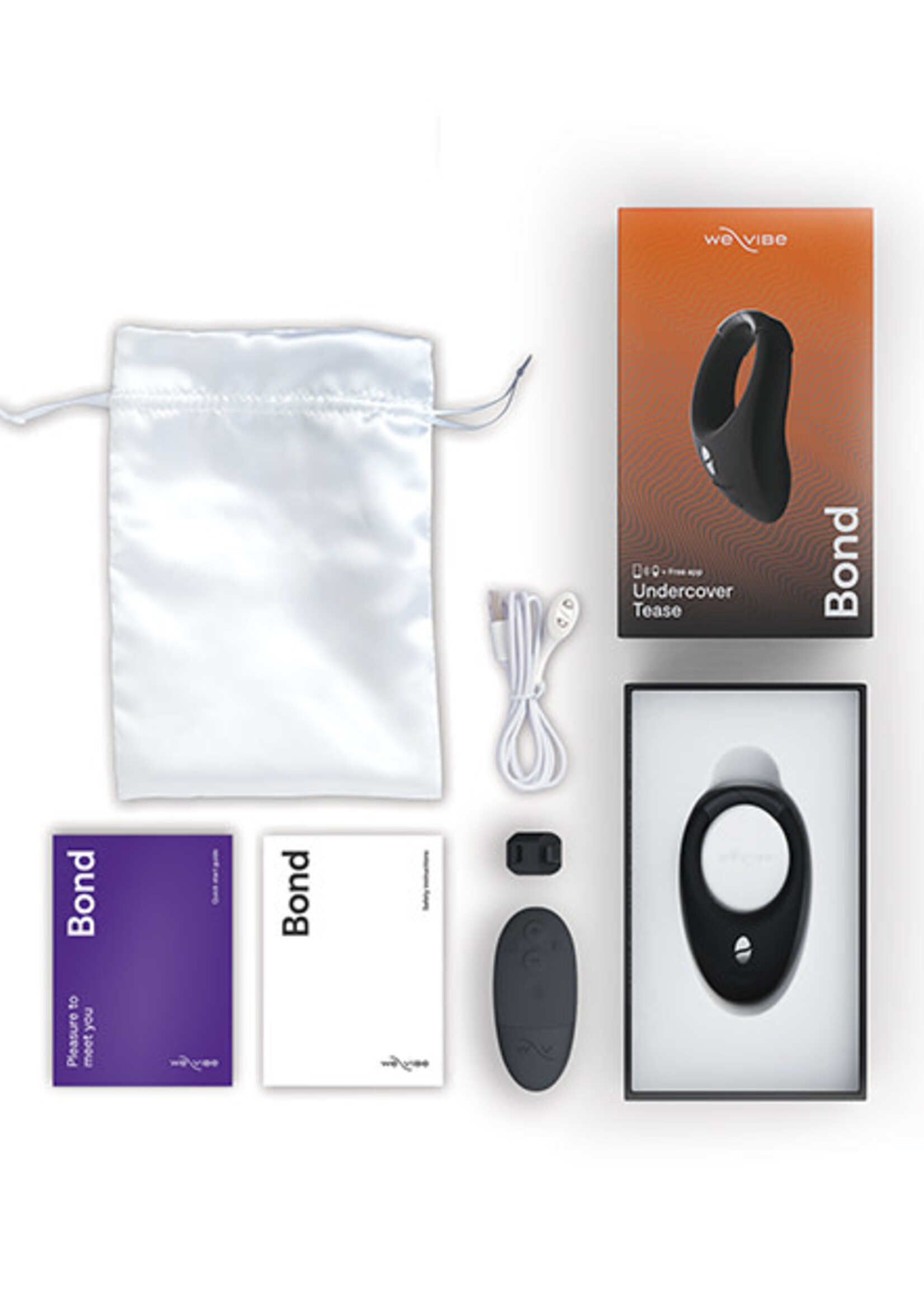 We-Vibe We-Vibe Bond Rechargeable Silicone Cock Ring - Black