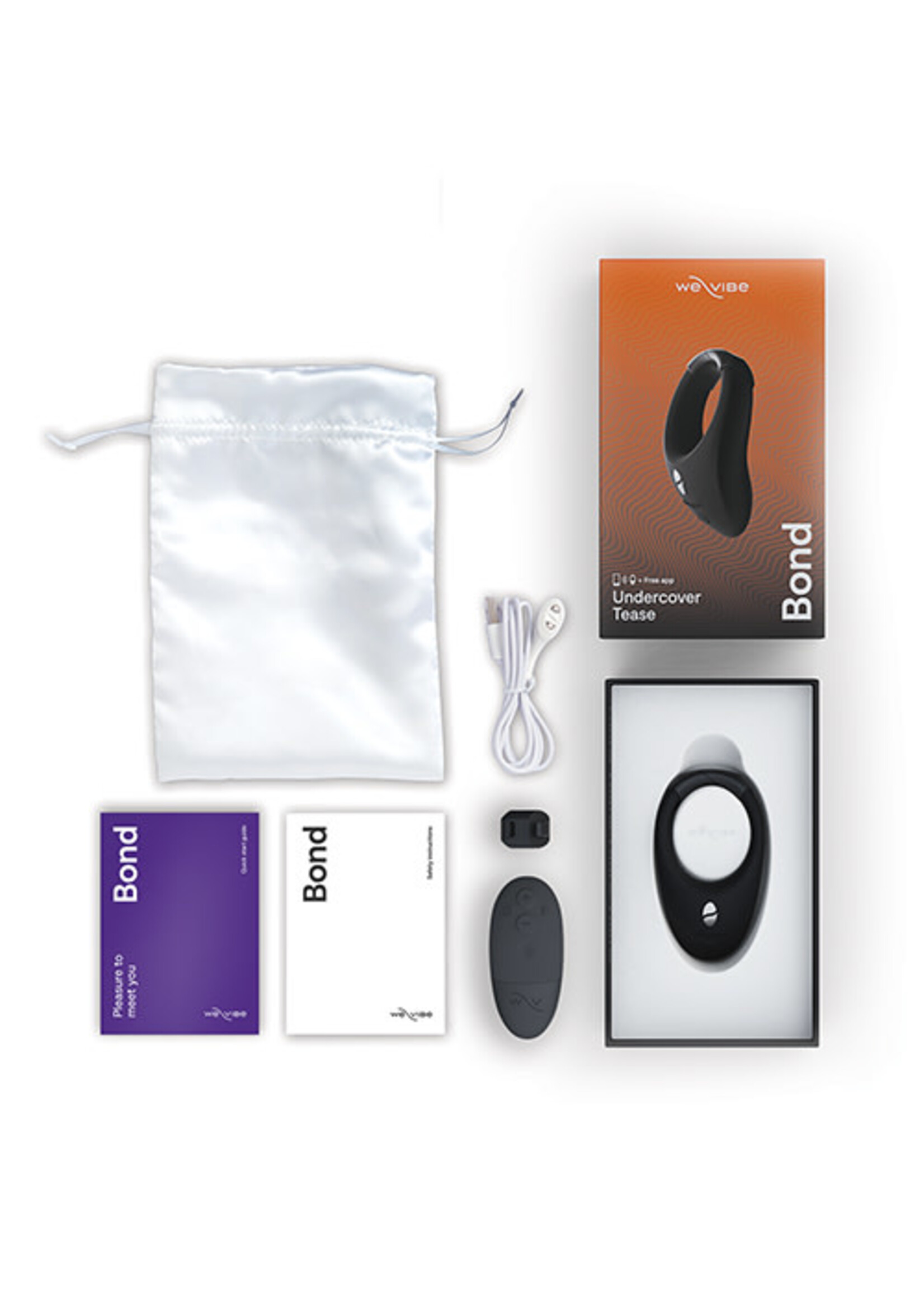 We-Vibe We-Vibe Bond Rechargeable Silicone Cock Ring - Black