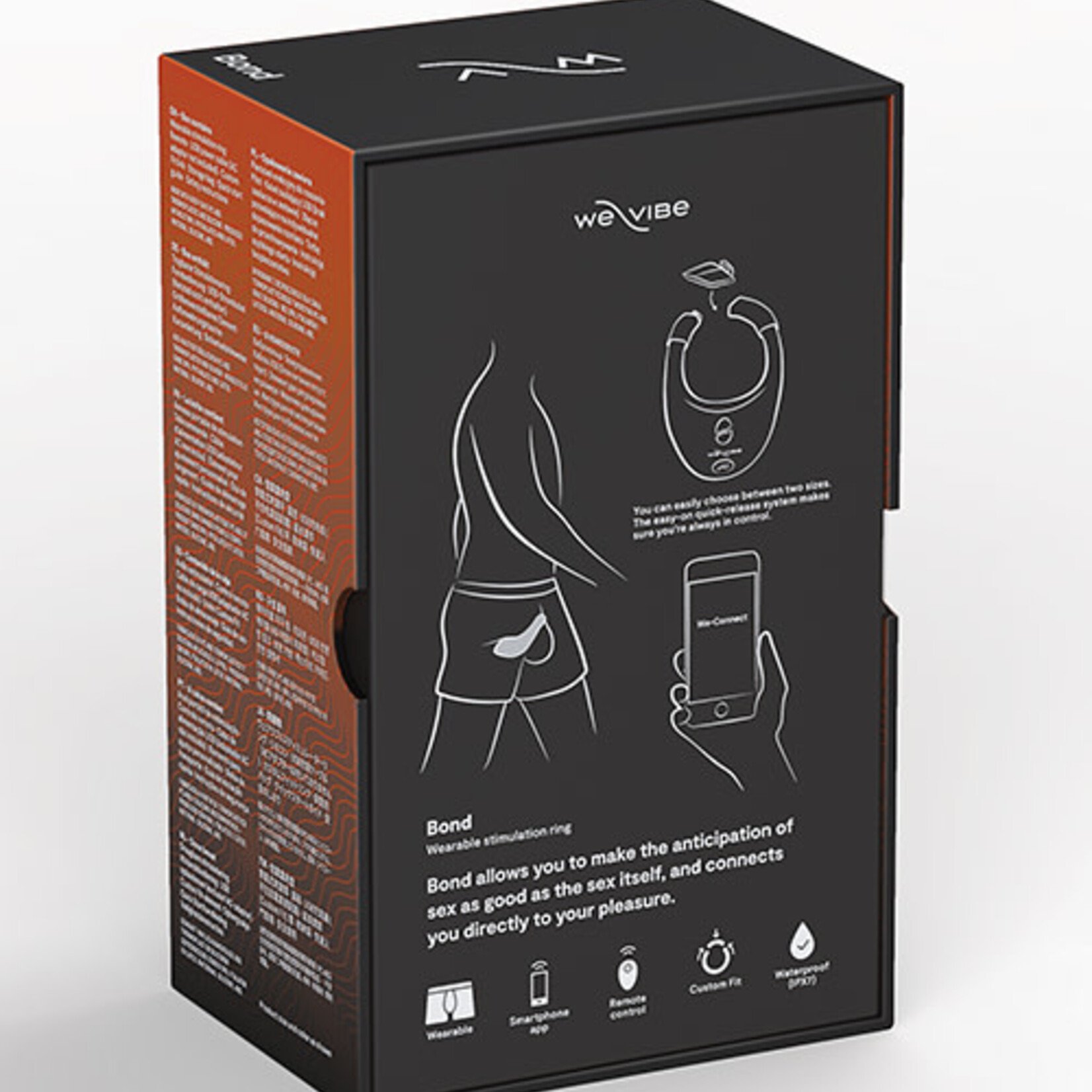 We-Vibe We-Vibe Bond Rechargeable Silicone Cock Ring - Black