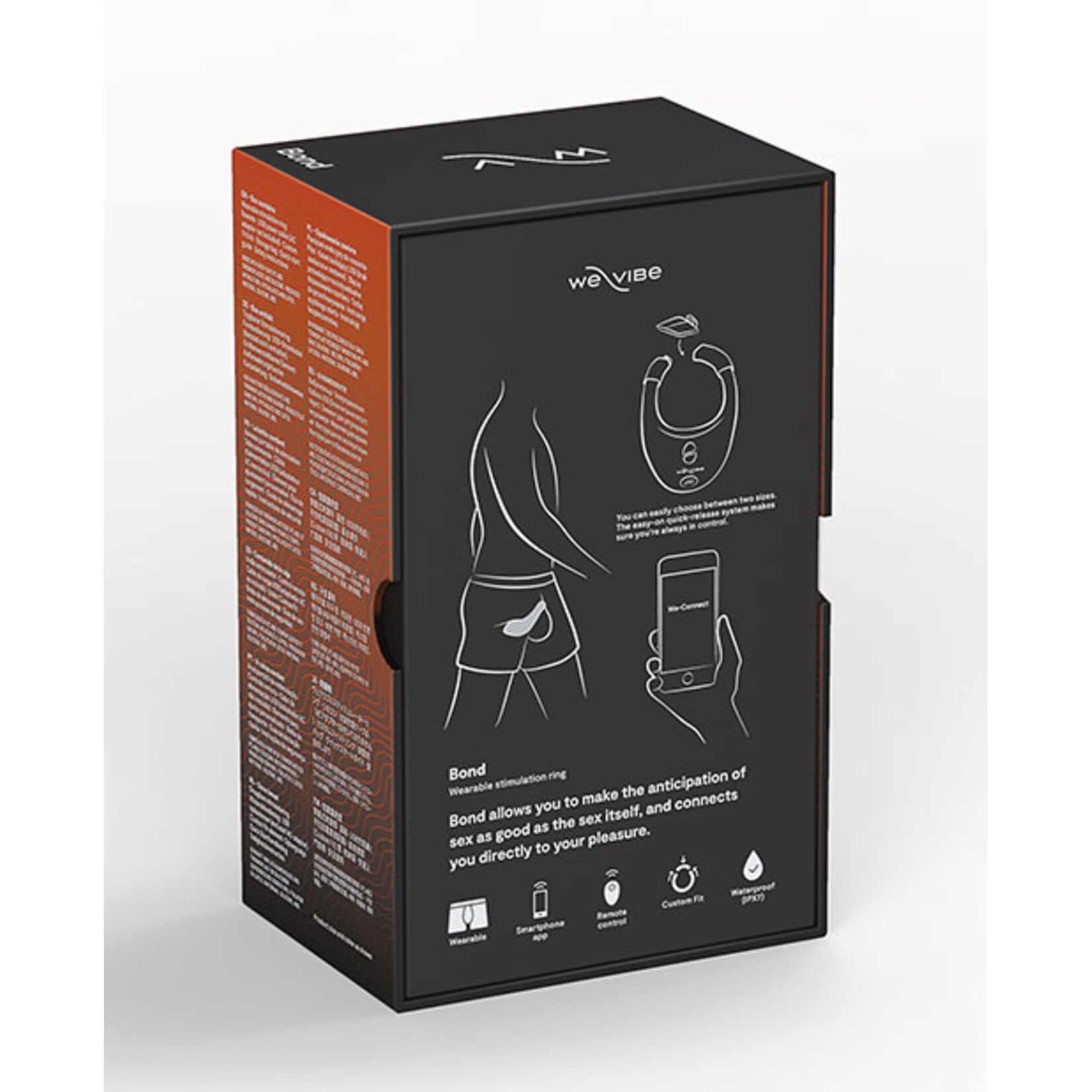 We-Vibe We-Vibe Bond Rechargeable Silicone Cock Ring - Black