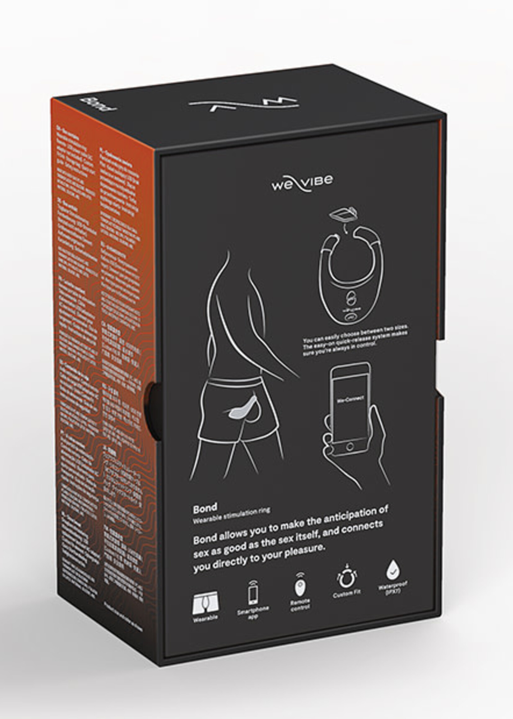 We-Vibe We-Vibe Bond Rechargeable Silicone Cock Ring - Black