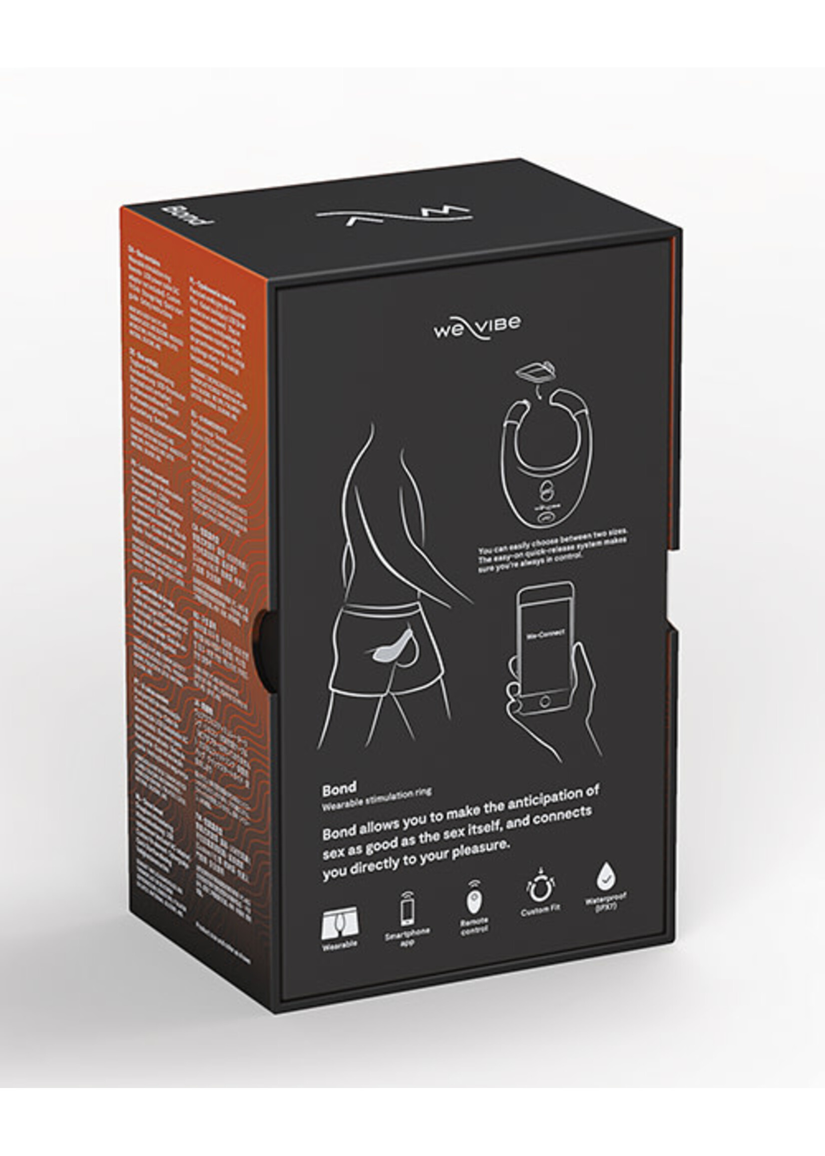 We-Vibe We-Vibe Bond Rechargeable Silicone Cock Ring - Black