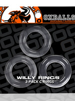 Oxballs Oxballs Willy Rings 3pk Clear