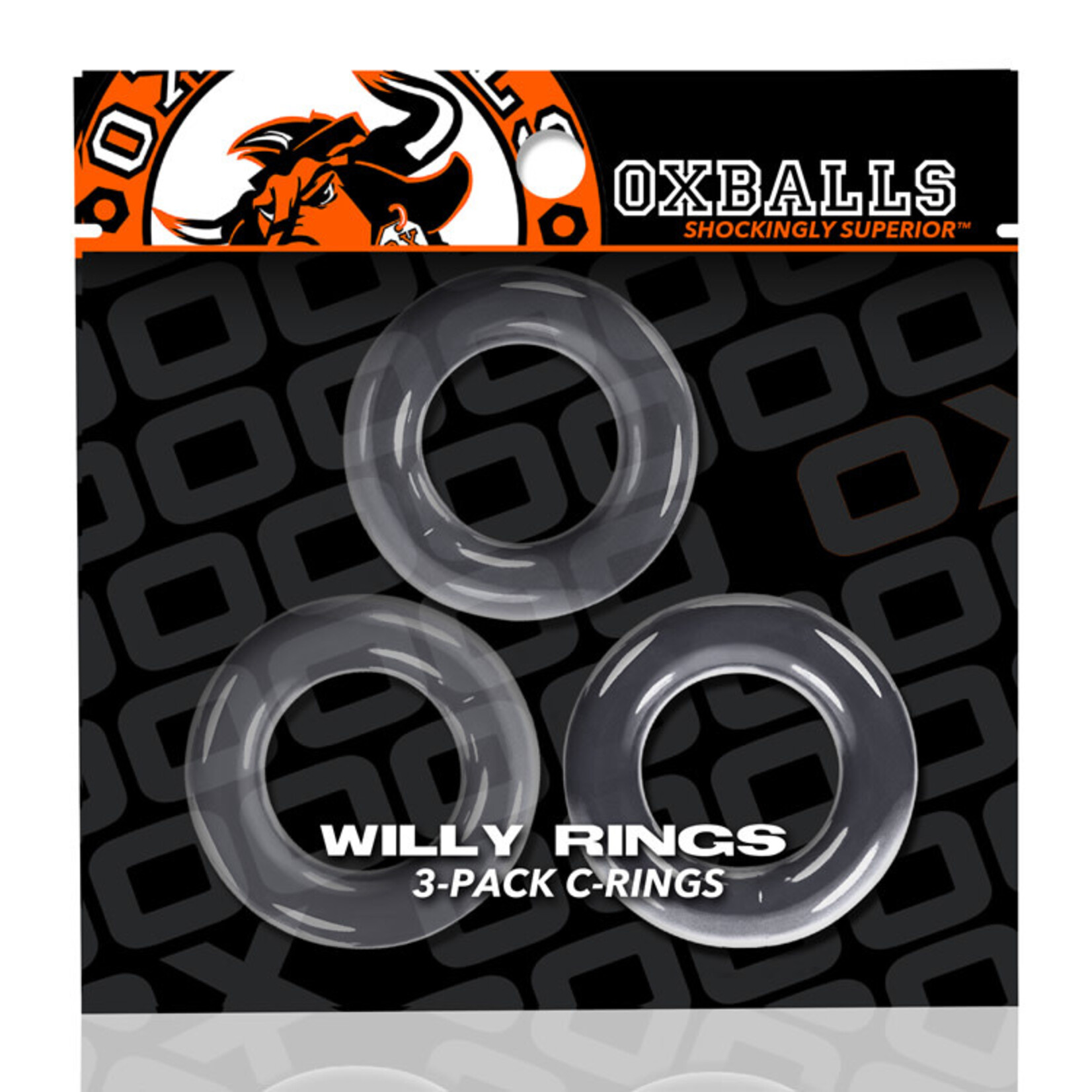 Oxballs Oxballs Willy Rings 3pk Clear