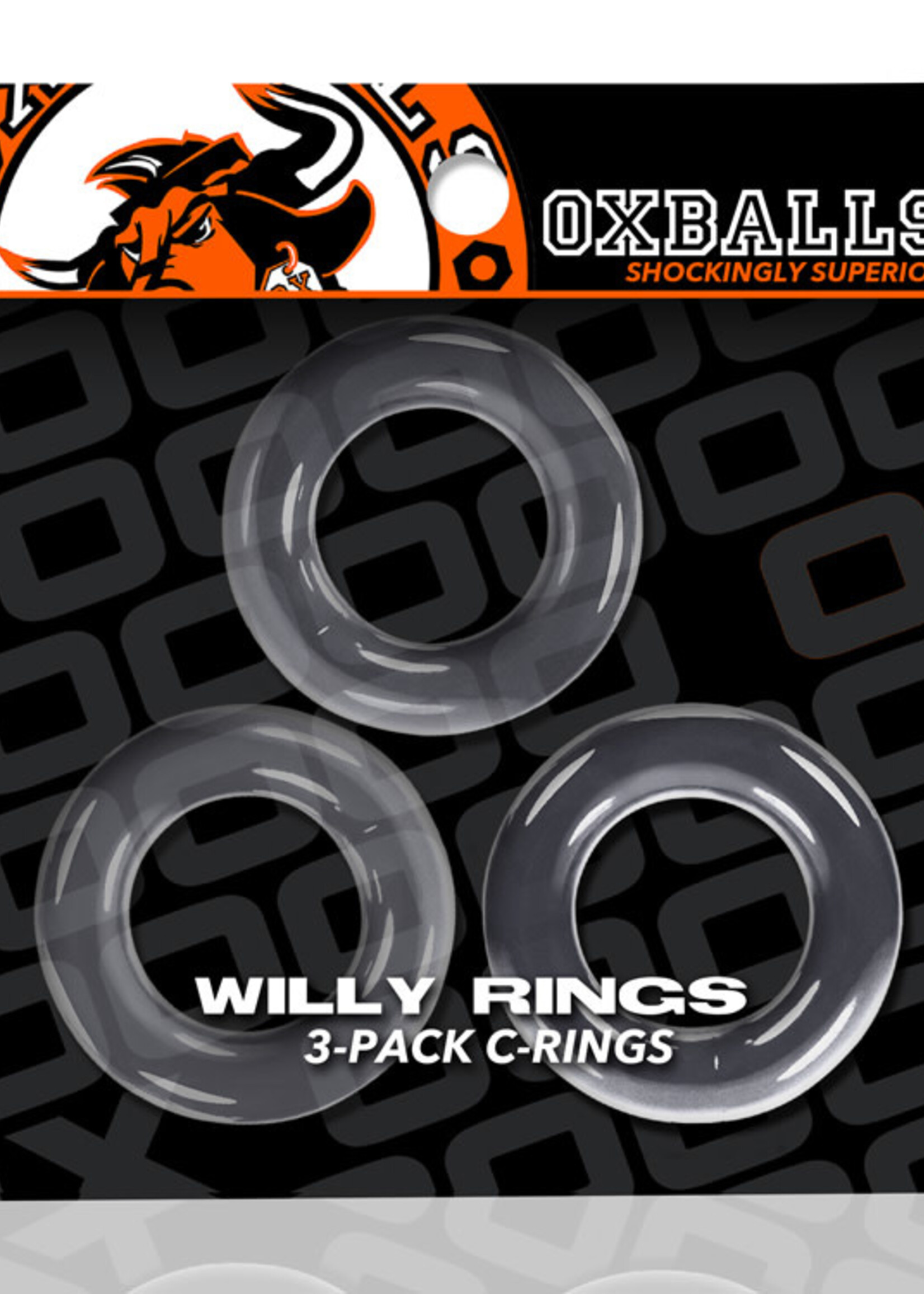 Oxballs Oxballs Willy Rings 3pk Clear