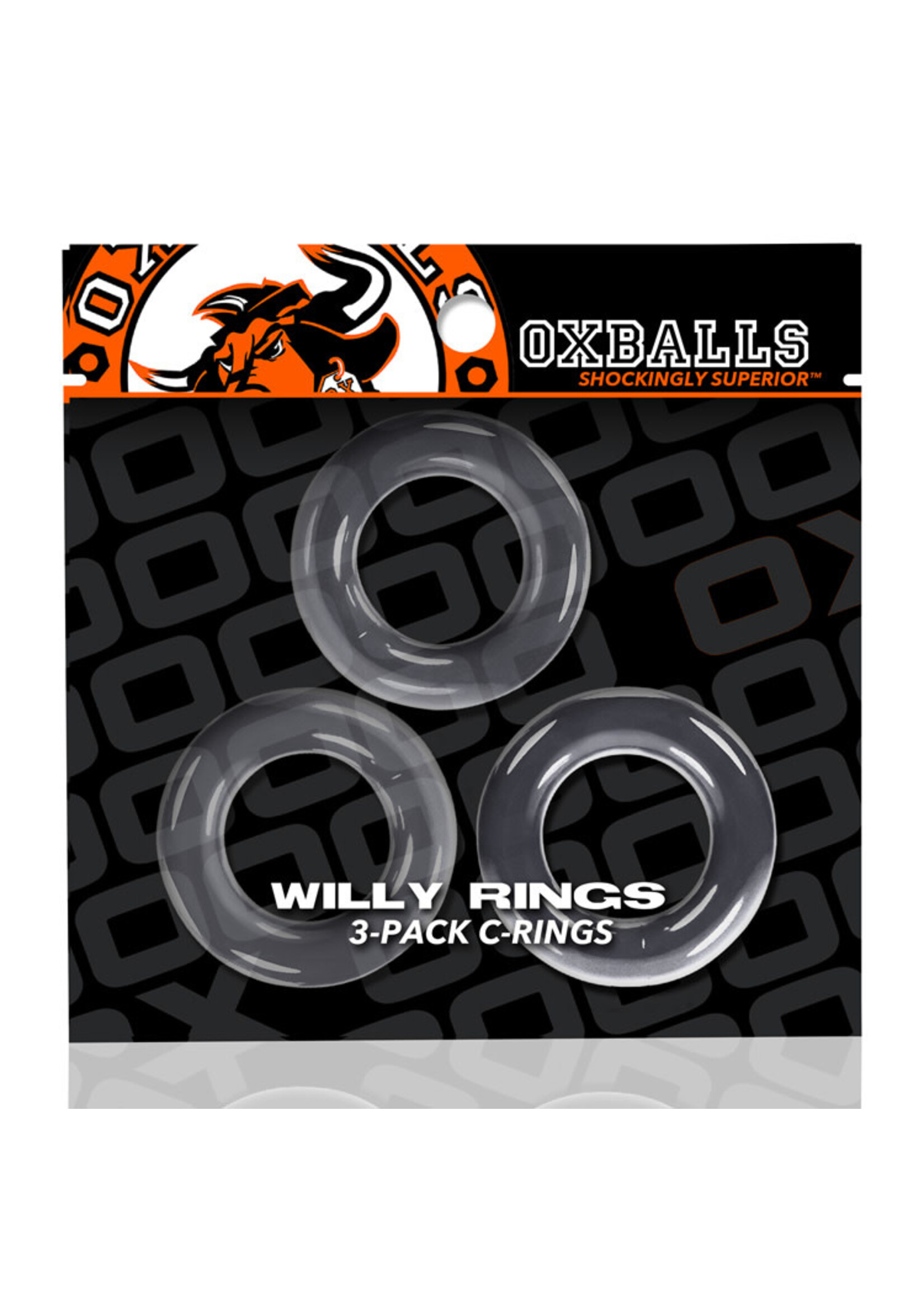 Oxballs Oxballs Willy Rings 3pk Clear