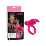 Calexotics Calexotics Silicone Rechargeable Triple Clit Flicker Cock Ring - Pink