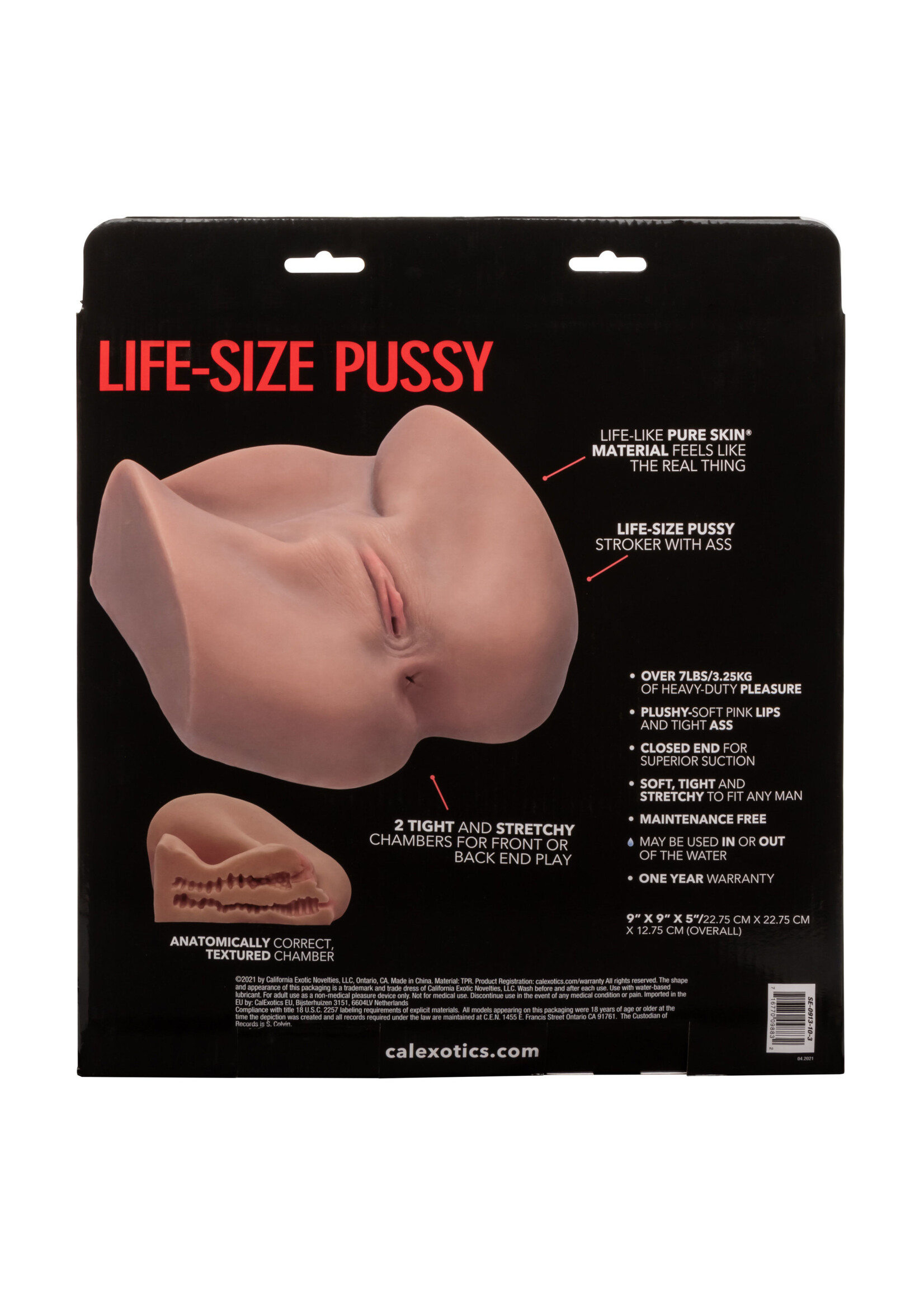 Calexotics Stroke It Life Size Pussy - Brown