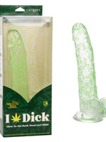 Calexotics Naughty Bits I Leaf Dick Glow In The Dark Weed Leaf Dildo