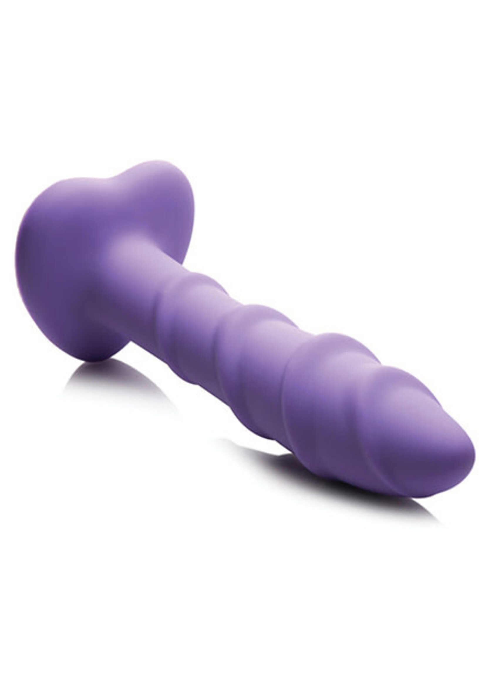Curve Toys Curve Toys Simply Sweet 7" Swirl Silicone Dildo - Purple