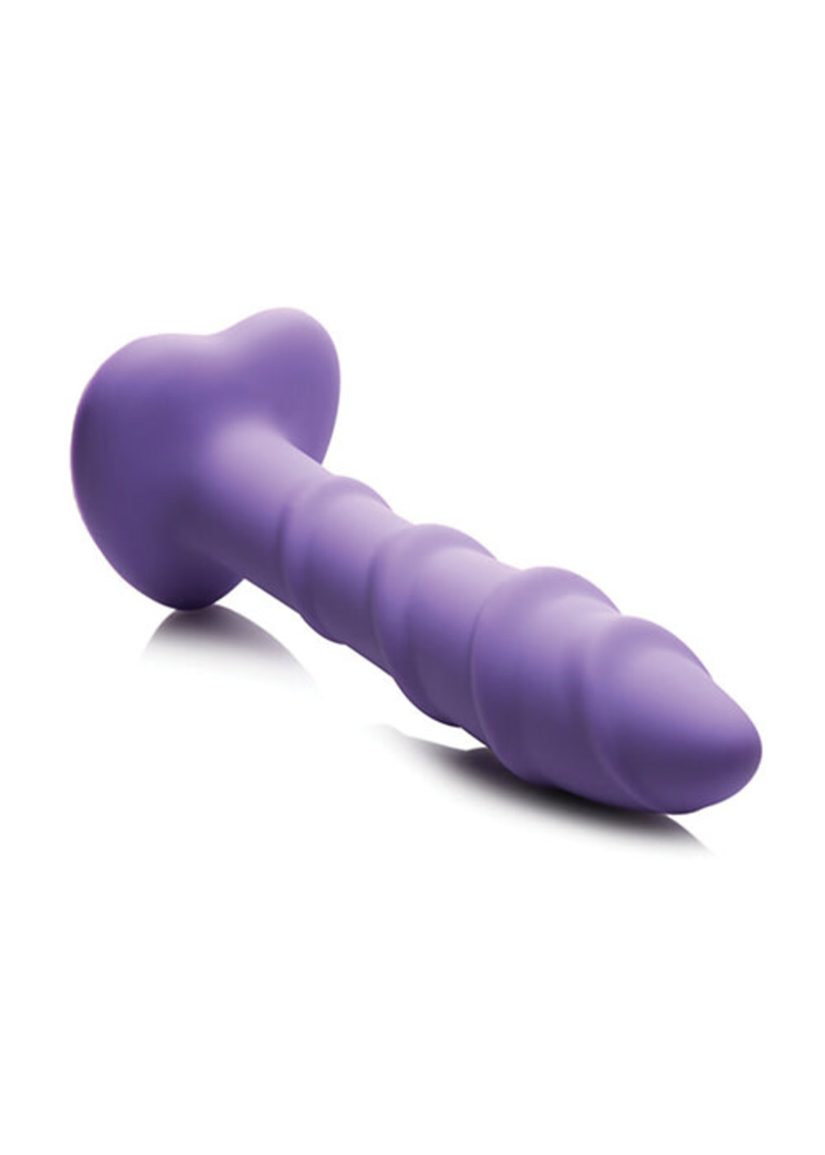 Curve Toys Curve Toys Simply Sweet 7" Swirl Silicone Dildo - Purple