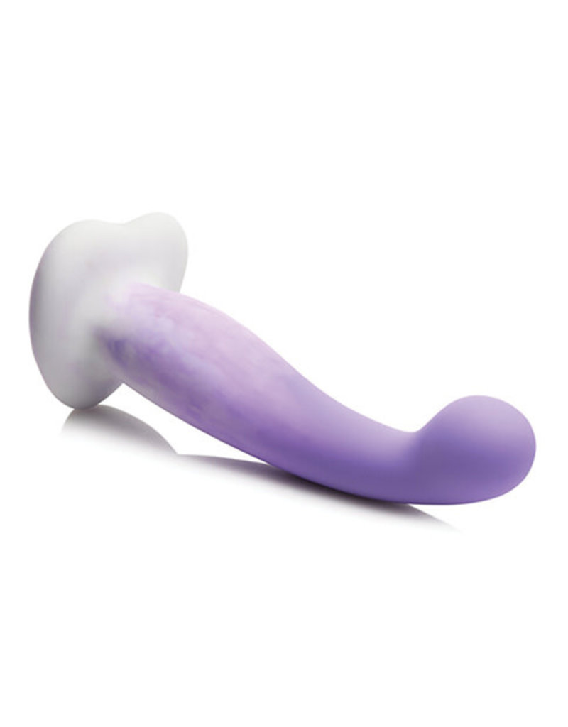 Curve Toys Curve Toys Simply Sweet 7" Slim G Spot Silicone Dildo - Purple/White