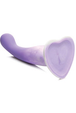 Curve Toys Curve Toys Simply Sweet 7" Slim G Spot Silicone Dildo - Purple/White