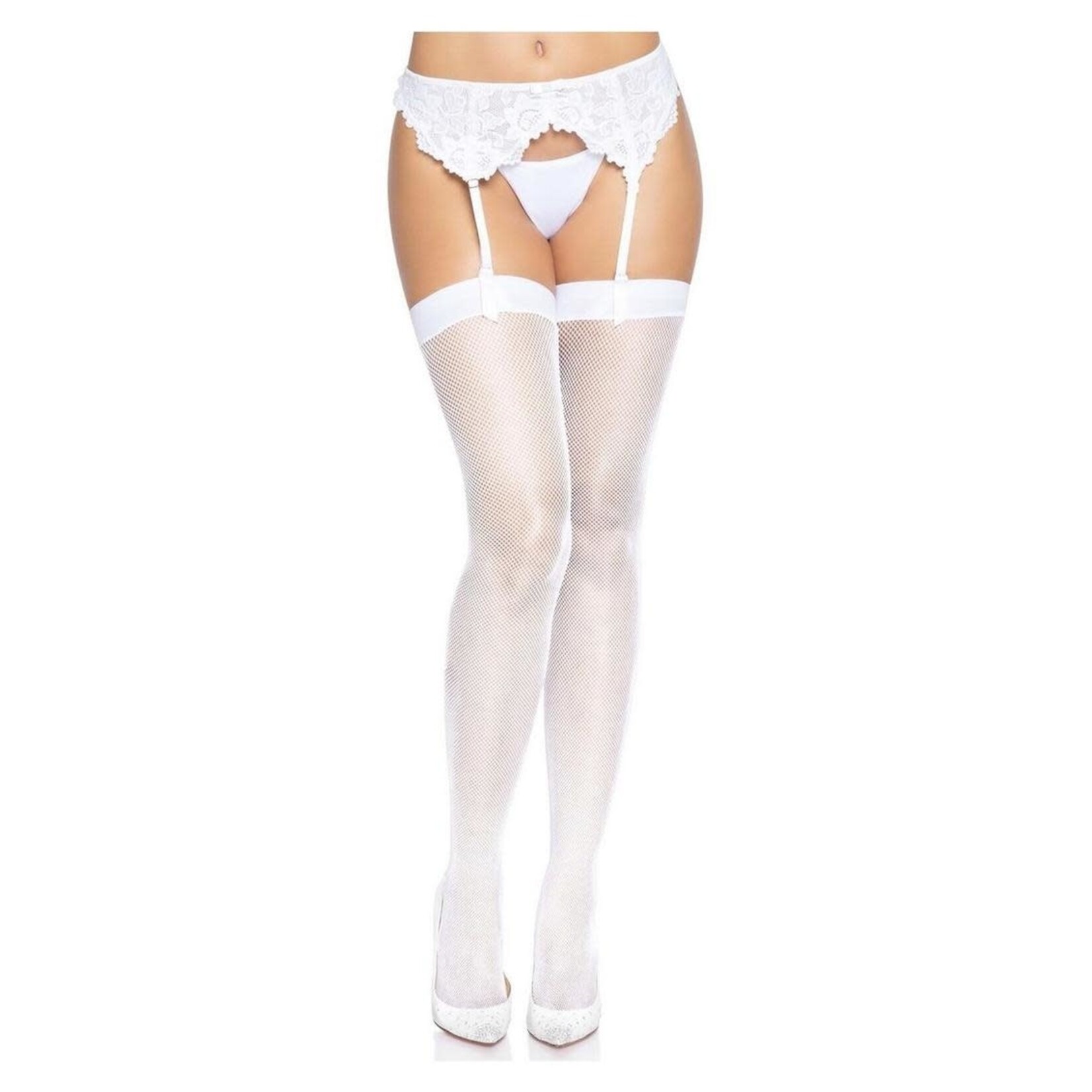 Leg Avenue Leg Avenue Micro Net Butterfly Backseam Thigh Highs - O/S
