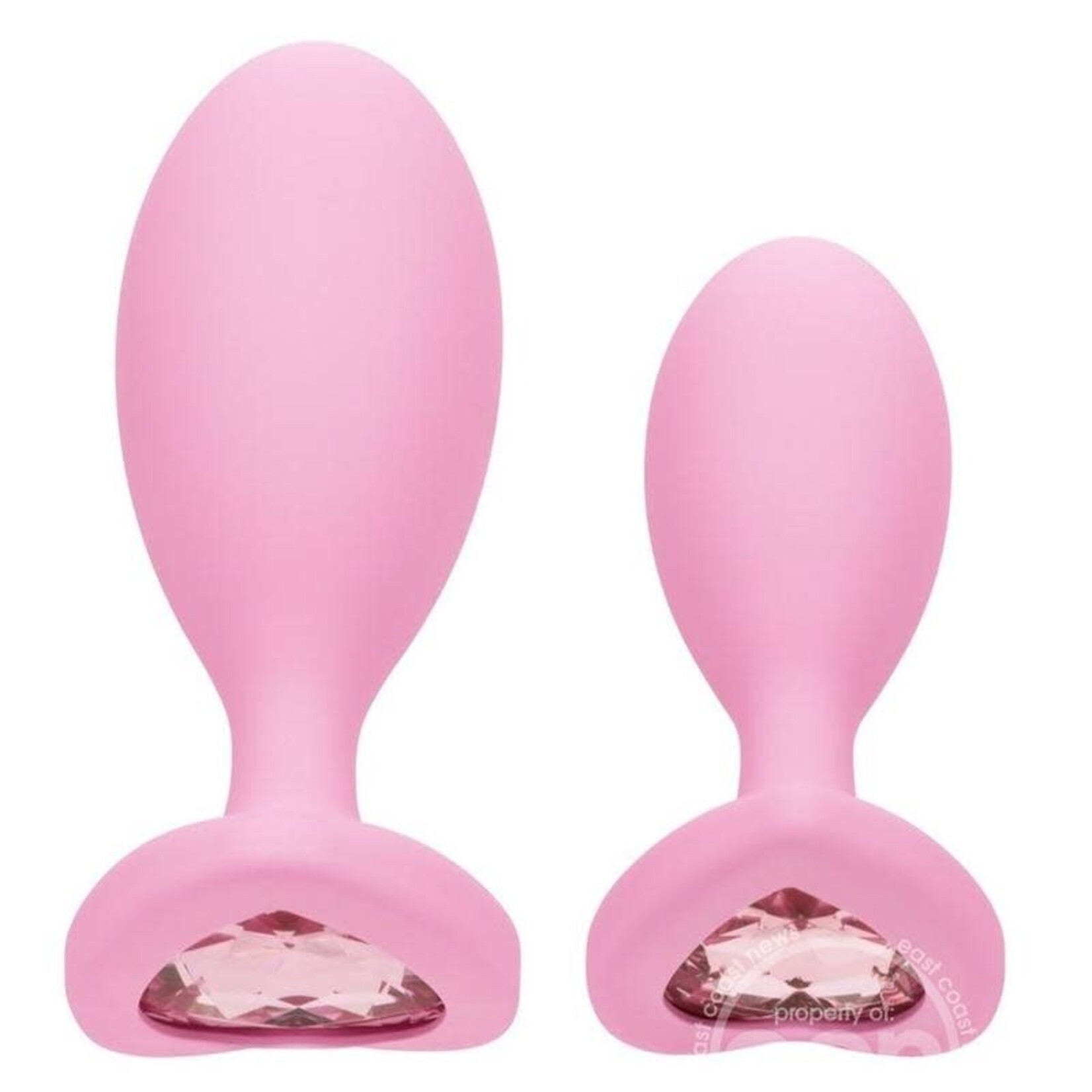 Calexotics First Time Crystal Booty Duo Silicone Anal Plug (2 Pack)