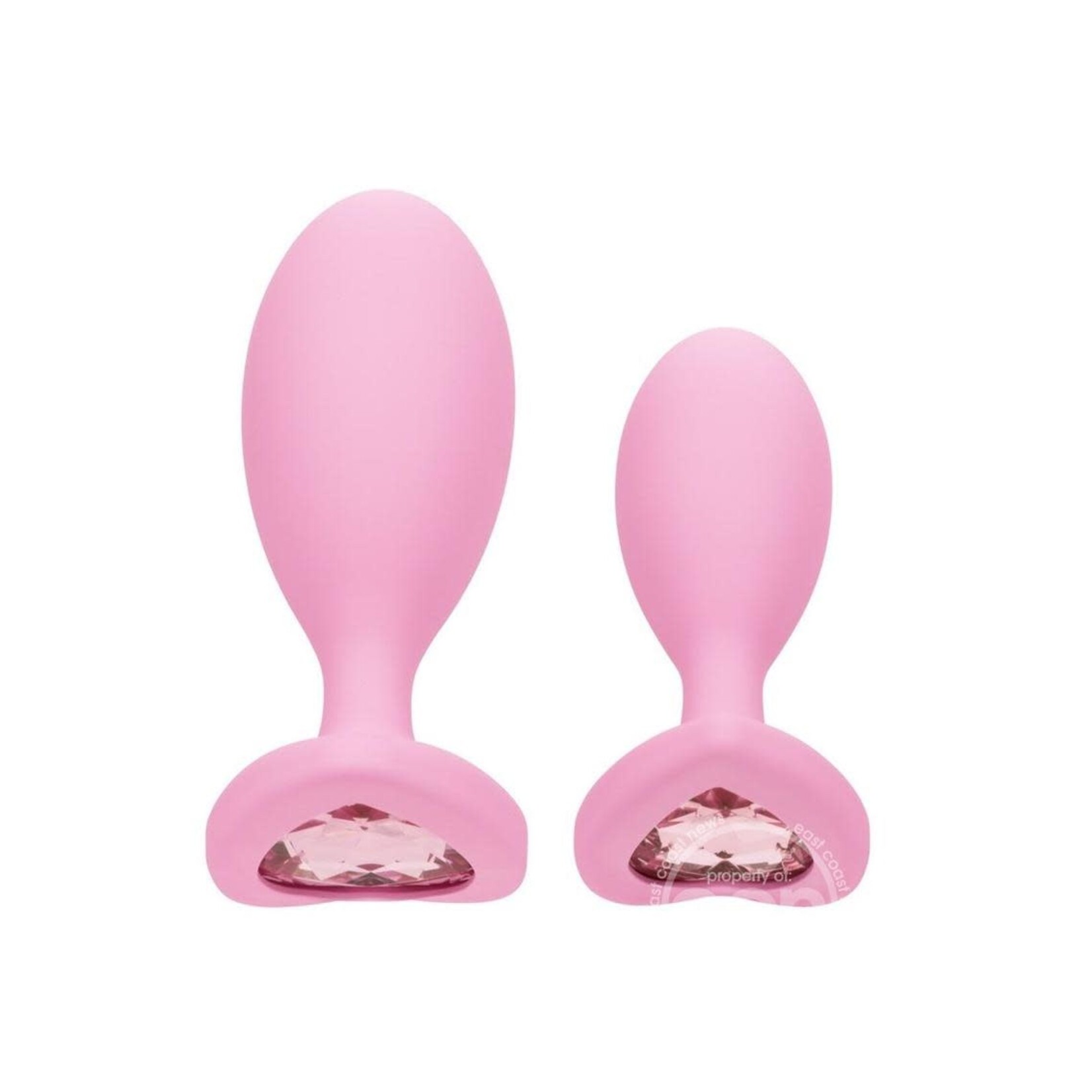 Calexotics First Time Crystal Booty Duo Silicone Anal Plug (2 Pack)