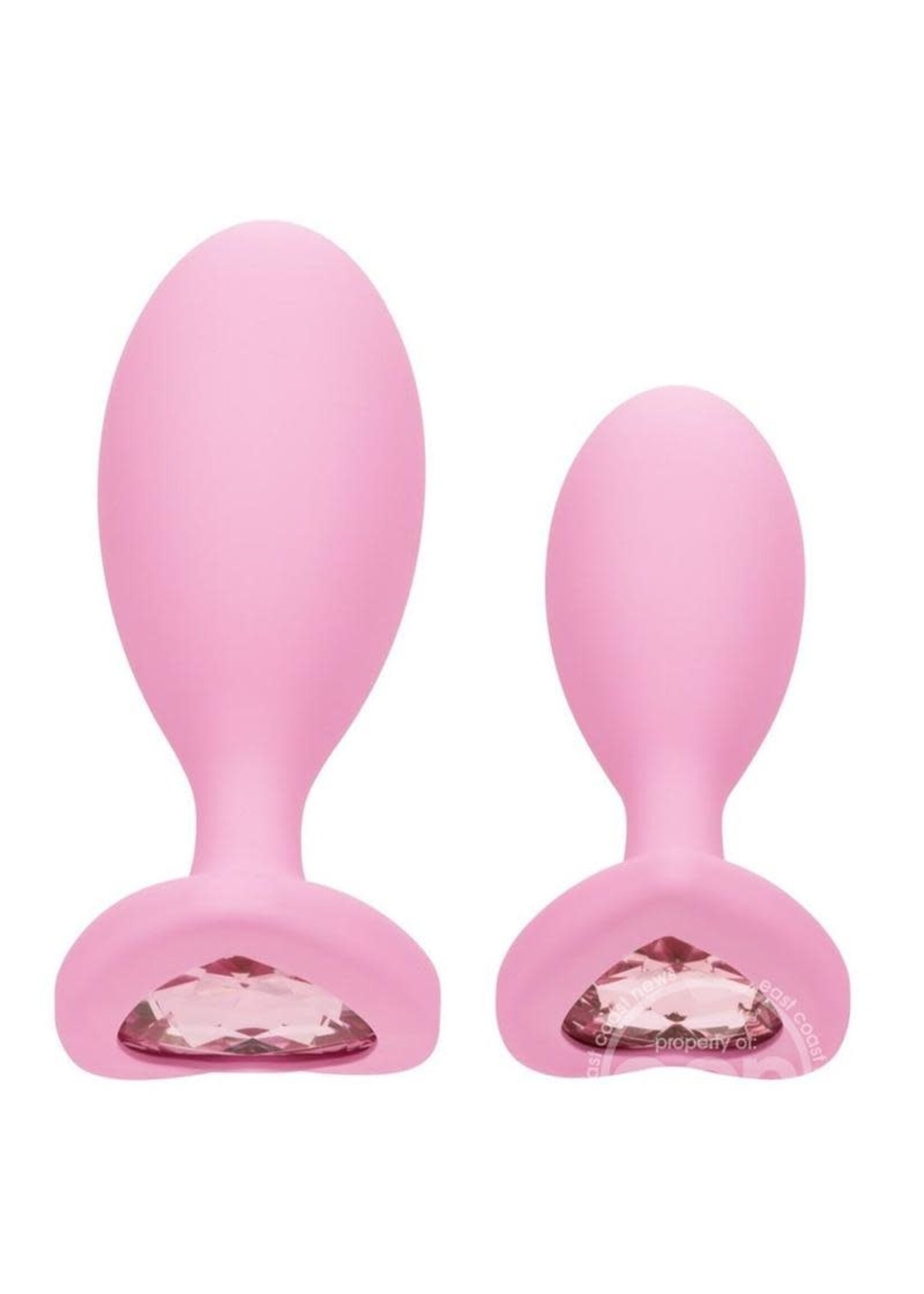 Calexotics First Time Crystal Booty Duo Silicone Anal Plug (2 Pack)