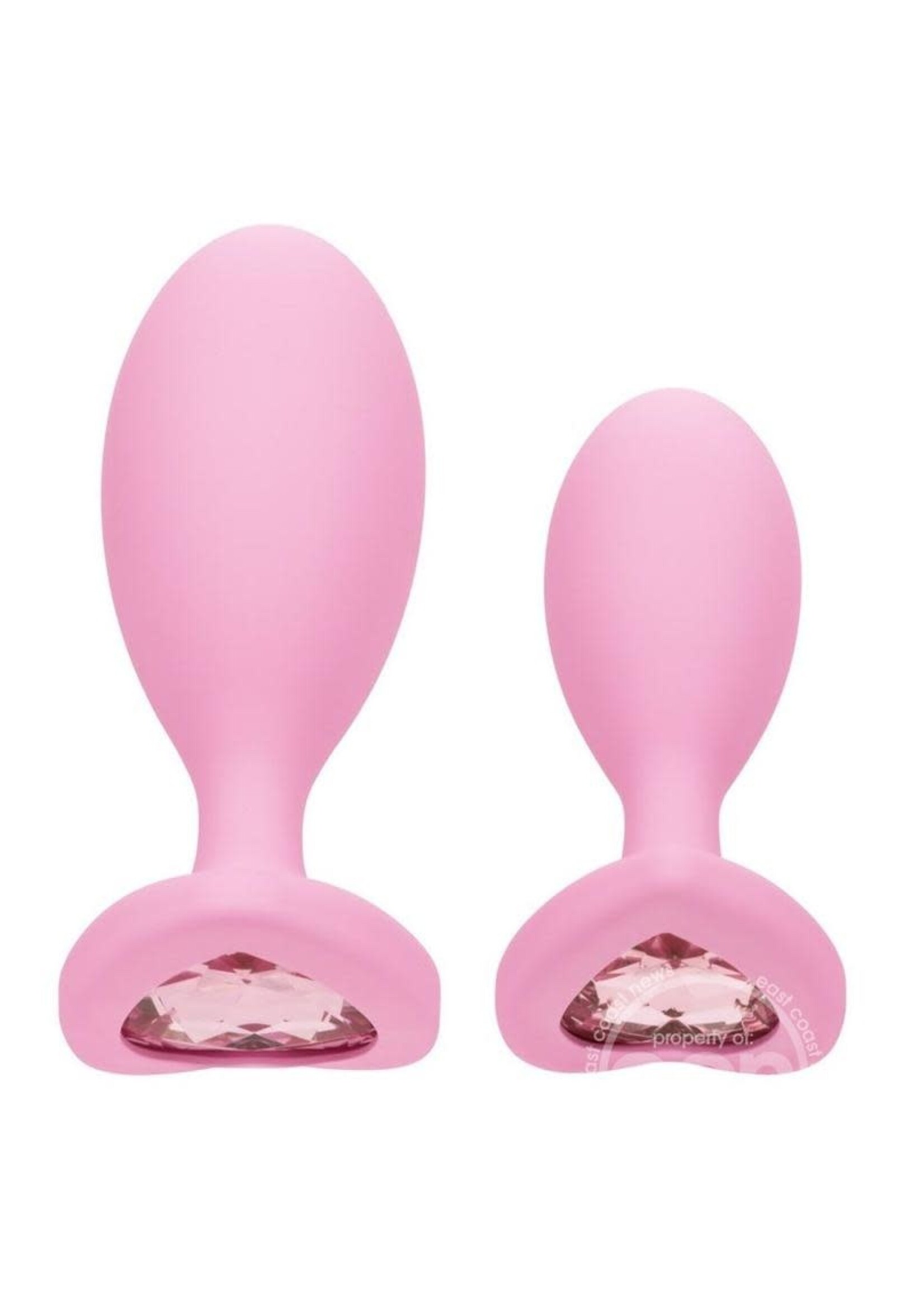 Calexotics First Time Crystal Booty Duo Silicone Anal Plug (2 Pack)