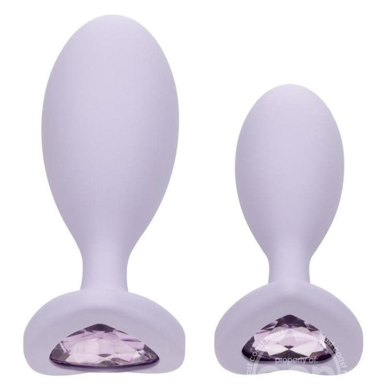 Calexotics First Time Crystal Booty Duo Silicone Anal Plug (2 Pack)