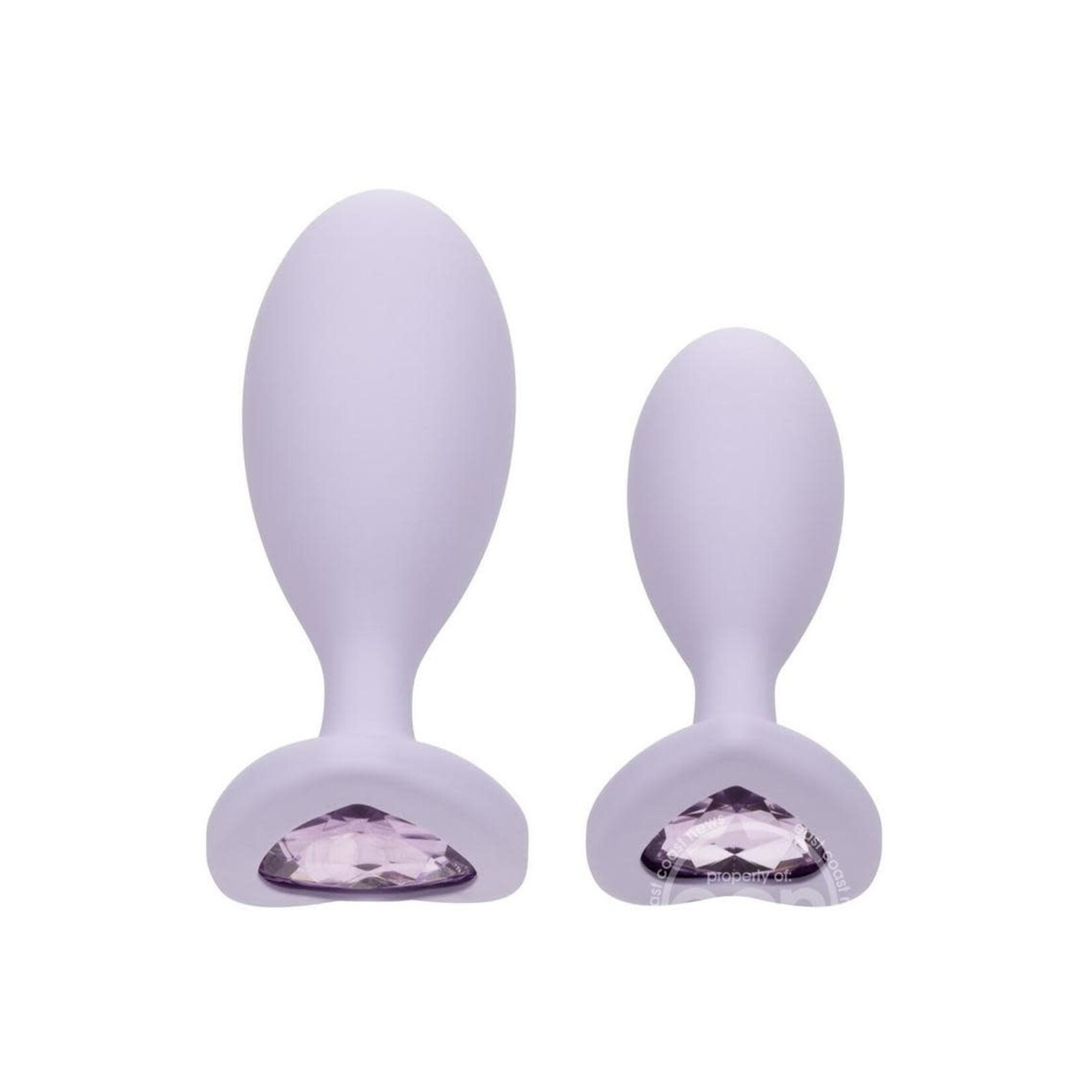 Calexotics First Time Crystal Booty Duo Silicone Anal Plug (2 Pack)