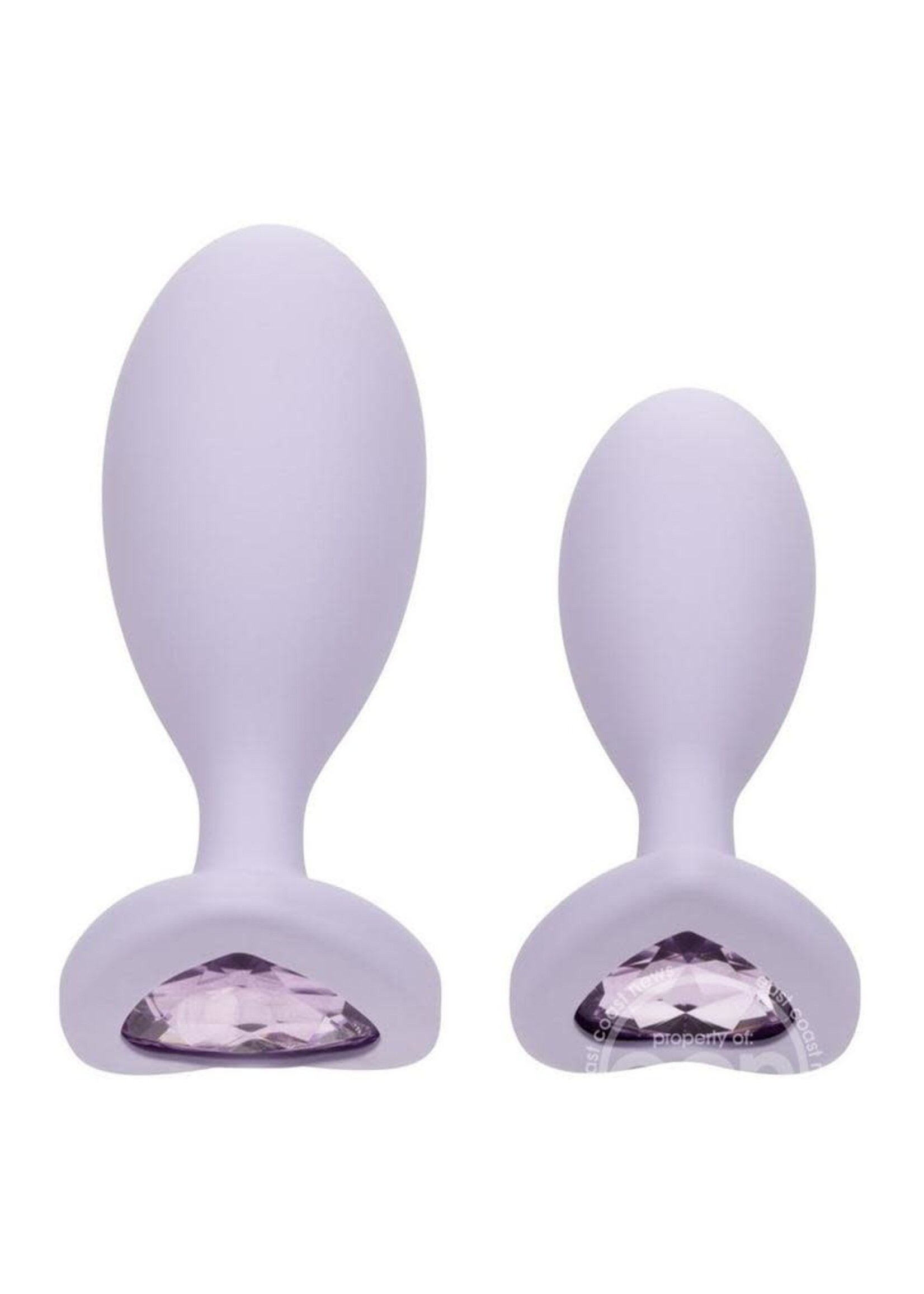 Calexotics First Time Crystal Booty Duo Silicone Anal Plug (2 Pack)