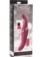 XR Brands inmi Shegasm Intense 2 in 1 Clit Stimulator - Pink